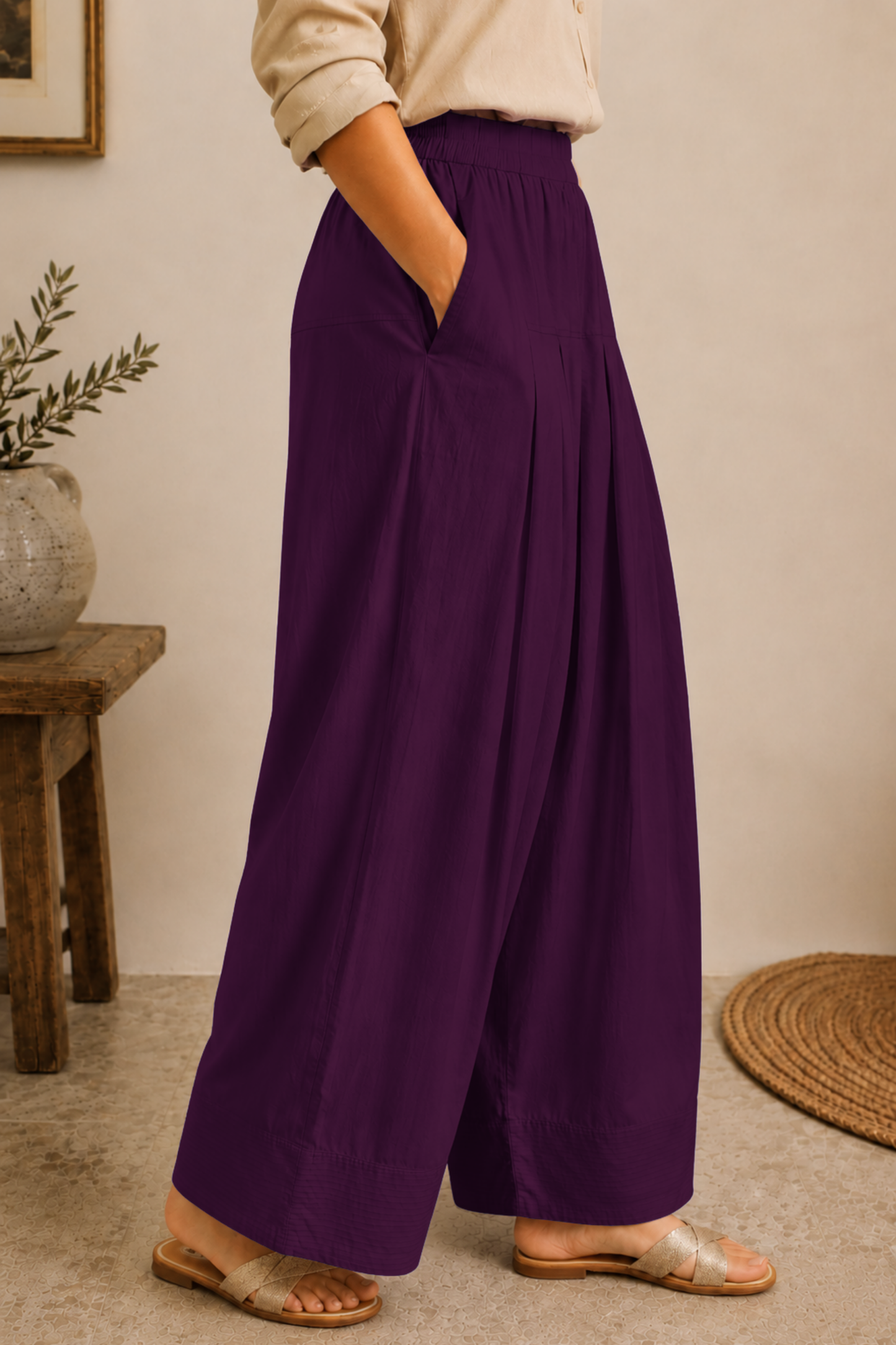 Wine Rayon Farshi Salwar