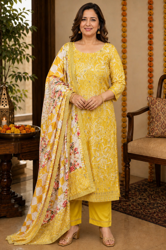 Vasant Mehfil Floral Suit Set