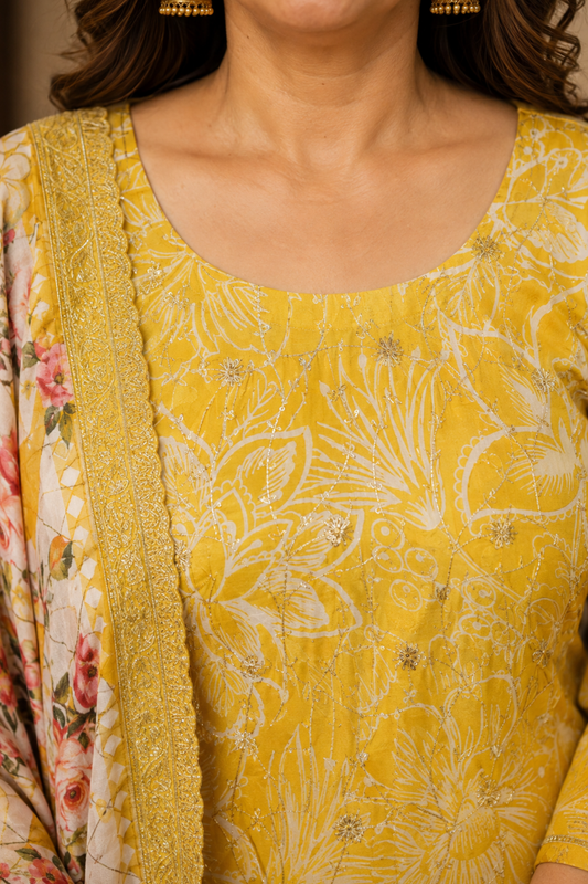 Vasant Mehfil Floral Suit Set