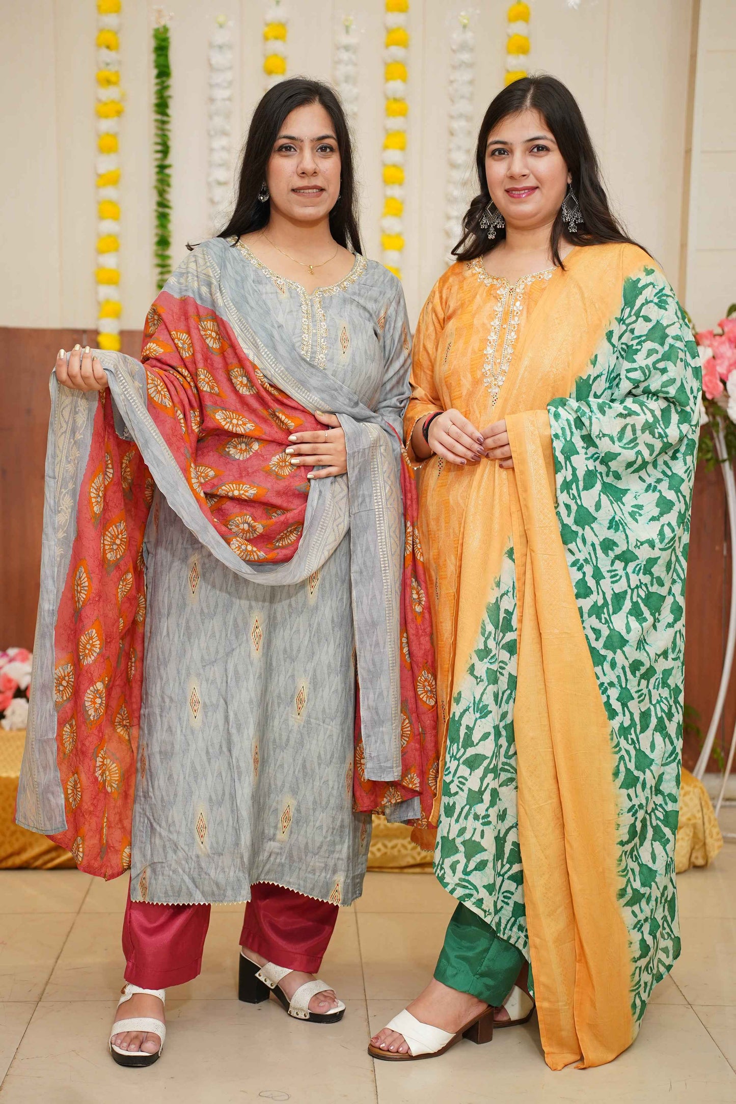 Garnet Grey Muslin Suit Set