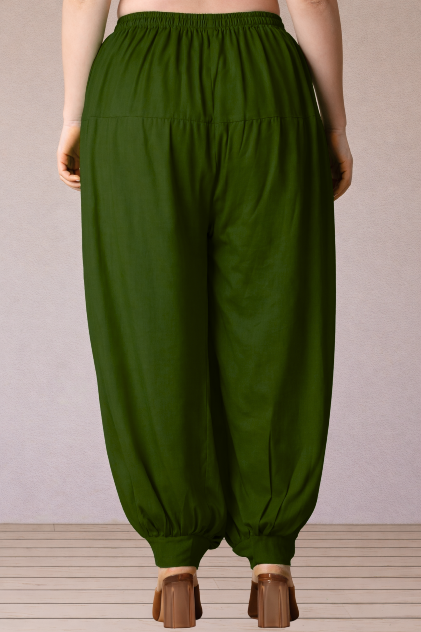 Mehendi Green Rayon Afghani Salwar