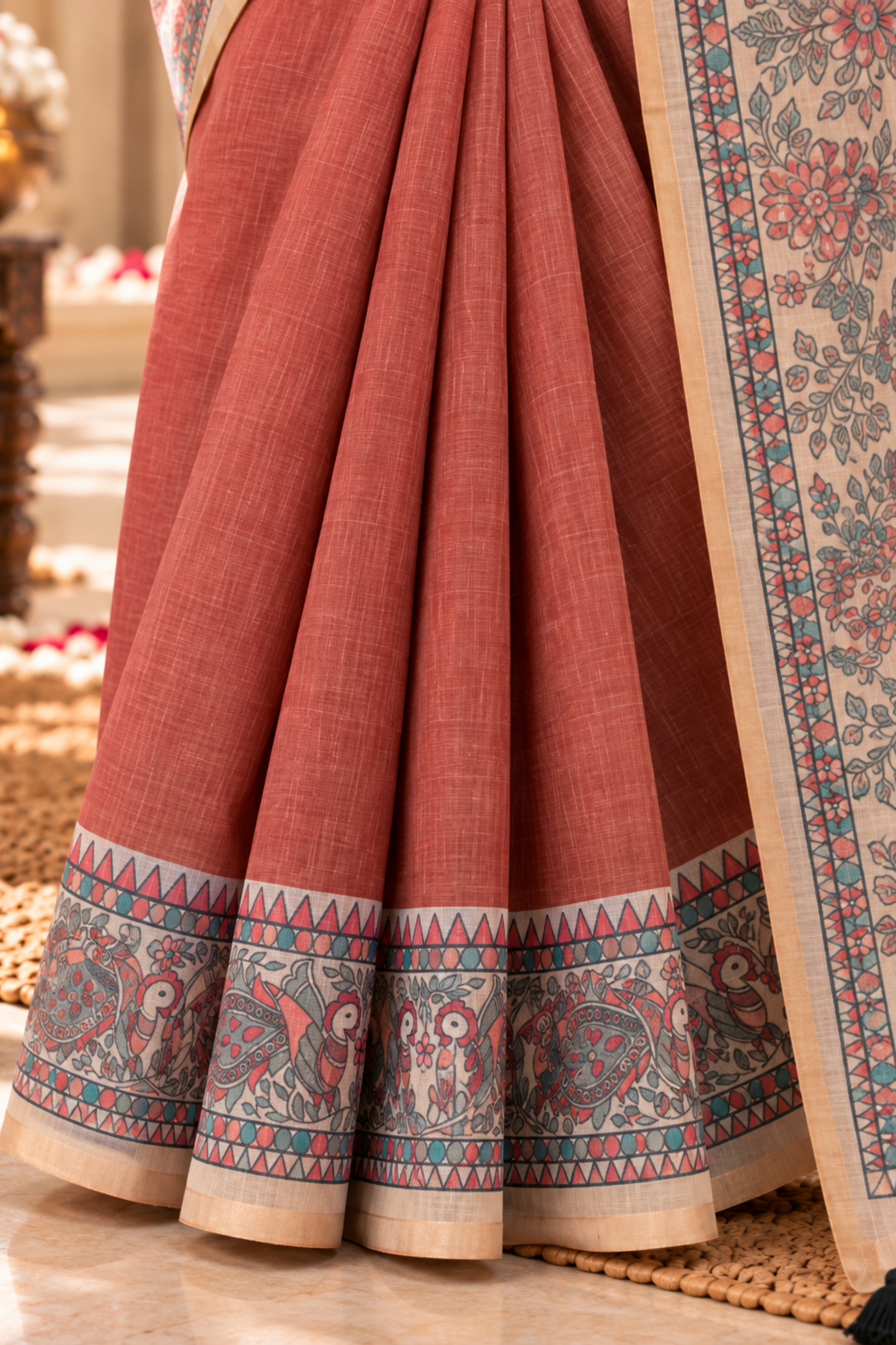 Yashvi Printed Saree With 1.5 Mtr Blouse Piece