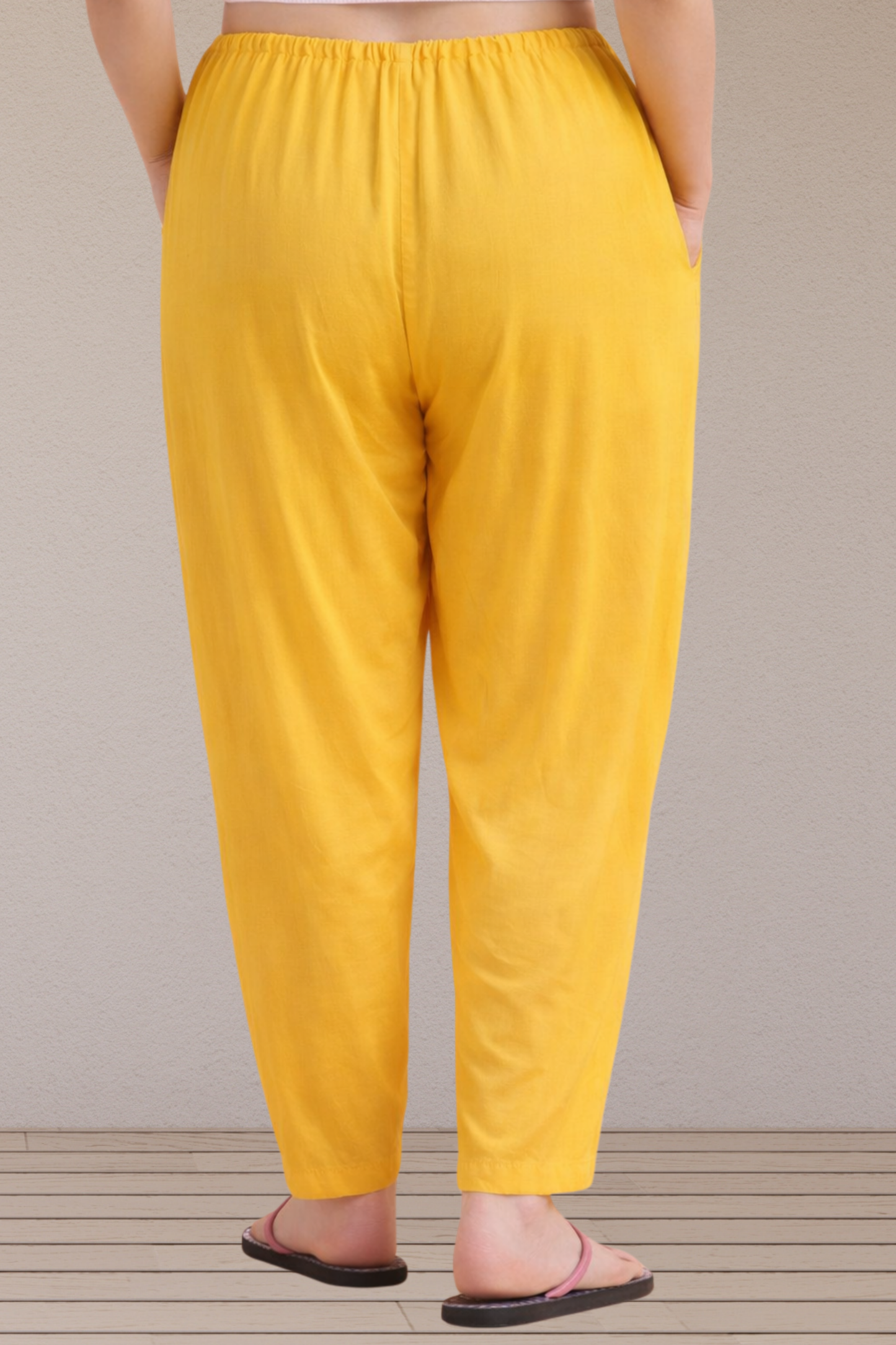 Yellow Easy Fit Rayon Maternity Salwar