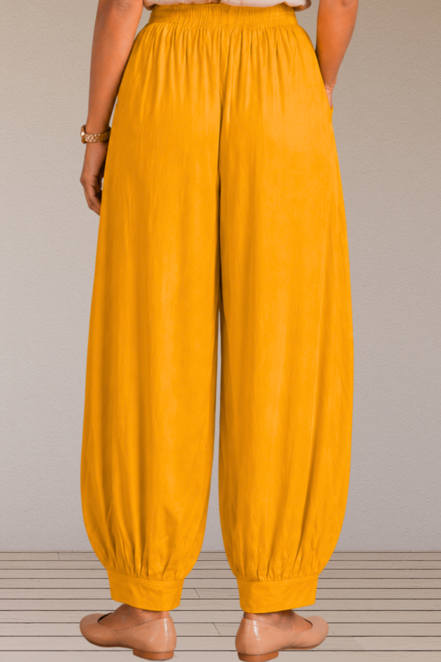 Yellow Rayon Afghani Pants