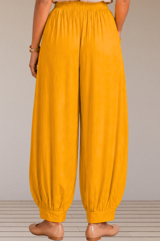 Yellow Rayon Afghani Pants