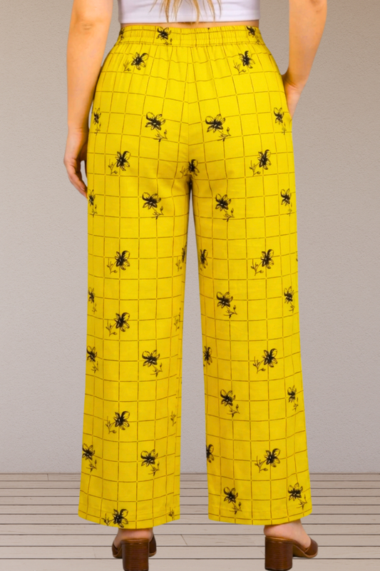 Zarqa Sunshine Grid Pant