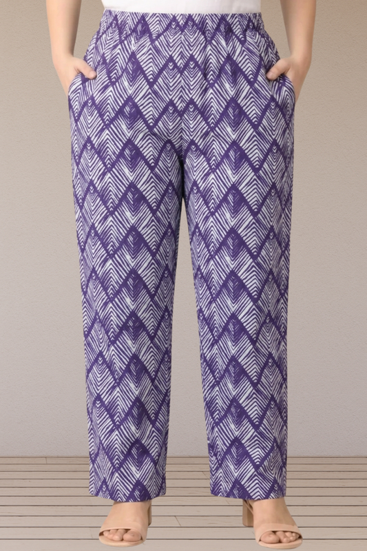 Ziya Chevron Cotton Pant