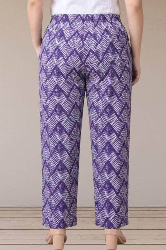 Ziya Chevron Cotton Pant