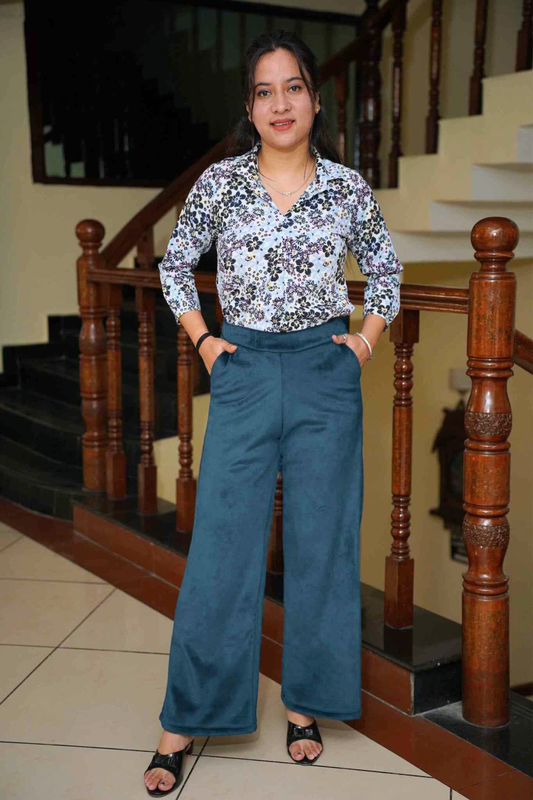 Peacock Velvet Fleece Pants