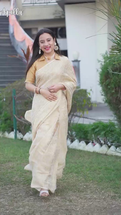 Sunset Radiance Saree with Blouse