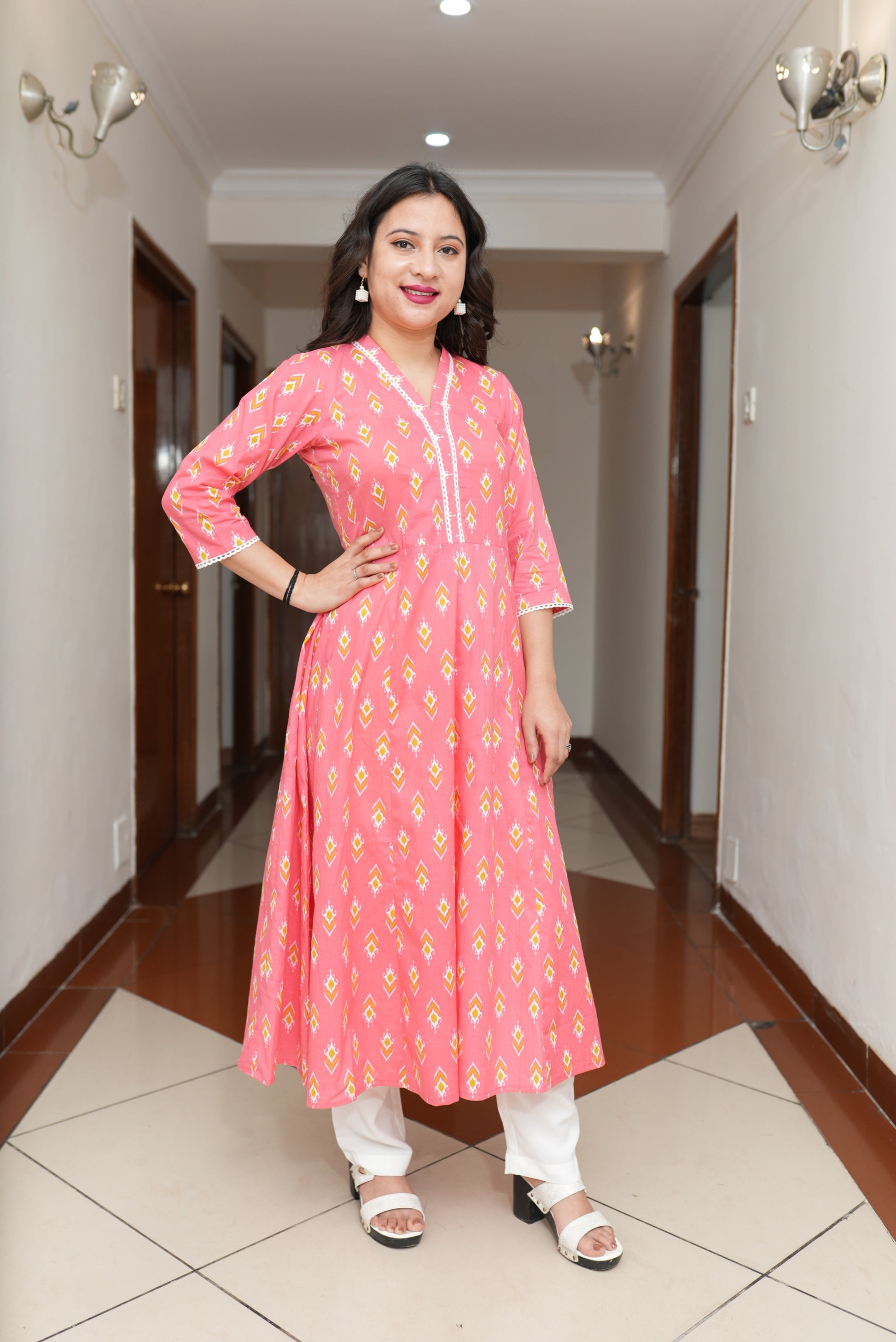 Pink Anarkali Suit