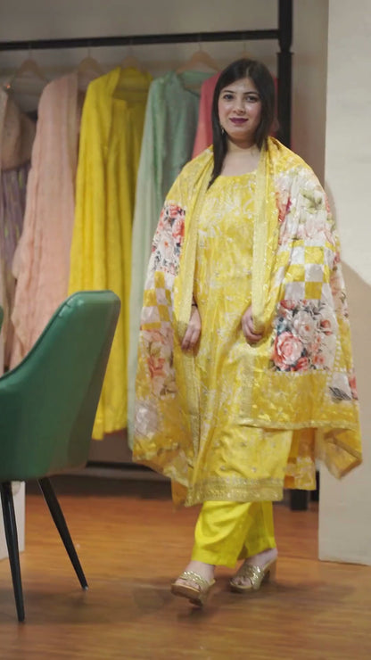 Vasant Mehfil Floral Suit Set