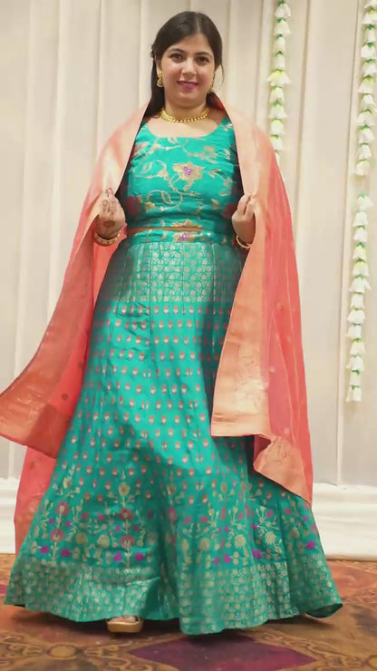 Ananya Jacquard Silk Lehenga
