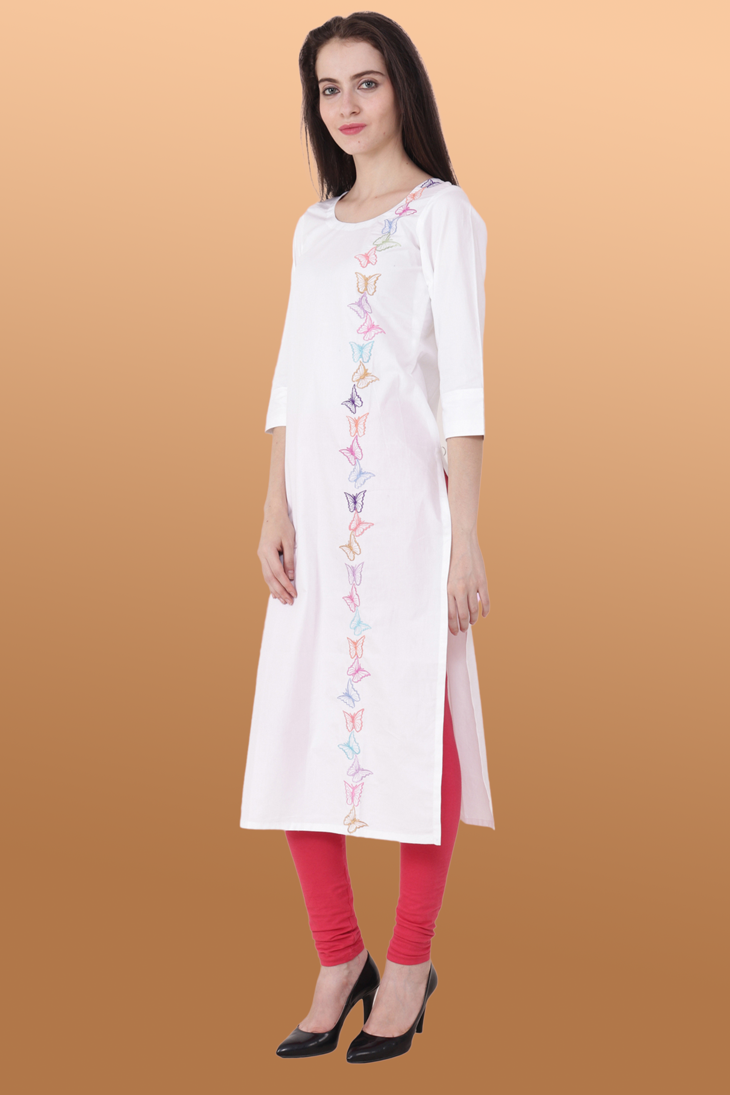 White fancy kurti for Regular Wear | Clothes, Eid dresses for girl, Girls  fashion clothes