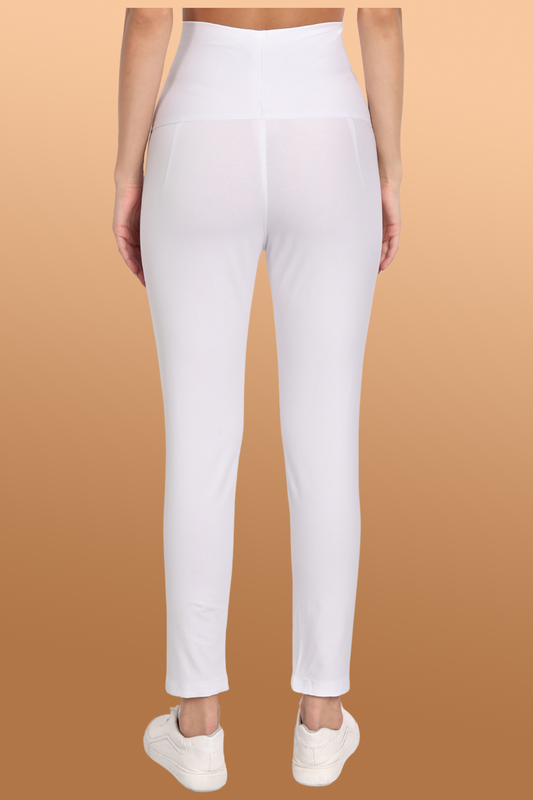 Buy Plus Size ​White Tummy Tucker Jeggings At Apella | Sizes XS to 10 XL | India | Free Delivery | Customized