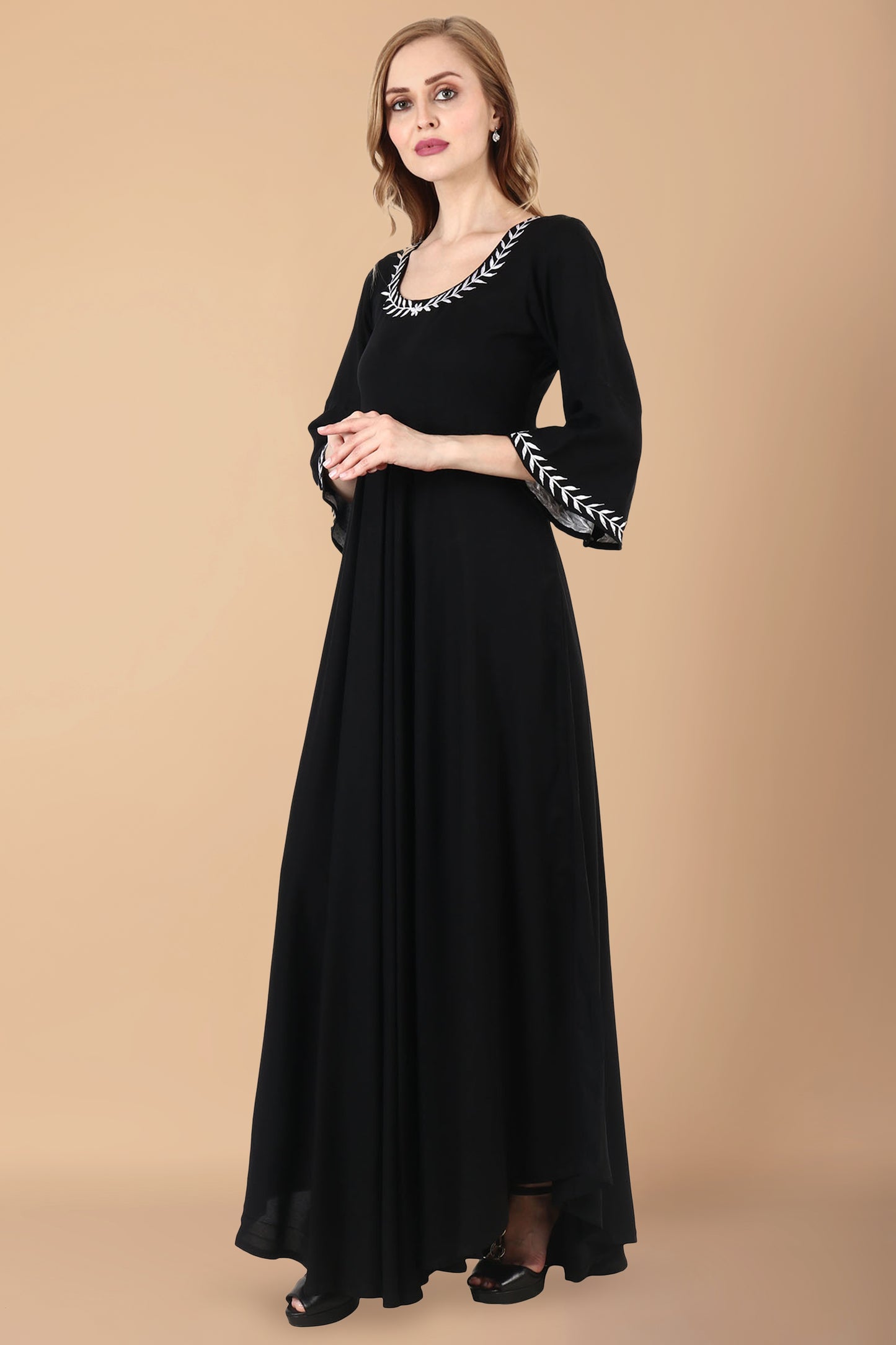 Women Plus Size plus size Black Maternity Maxi gowns | Apella