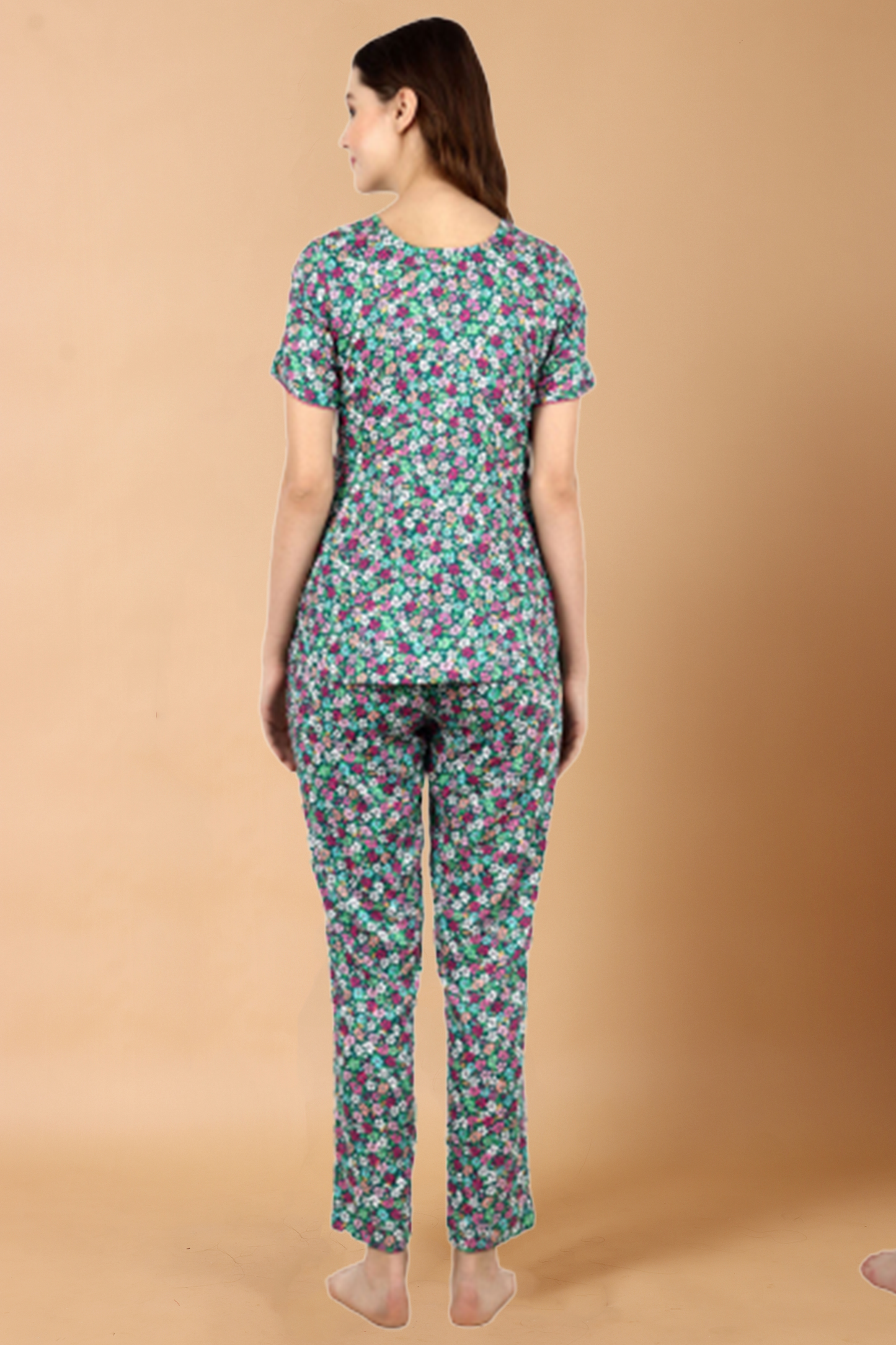 Forest Rayon Night Suit | Apella.