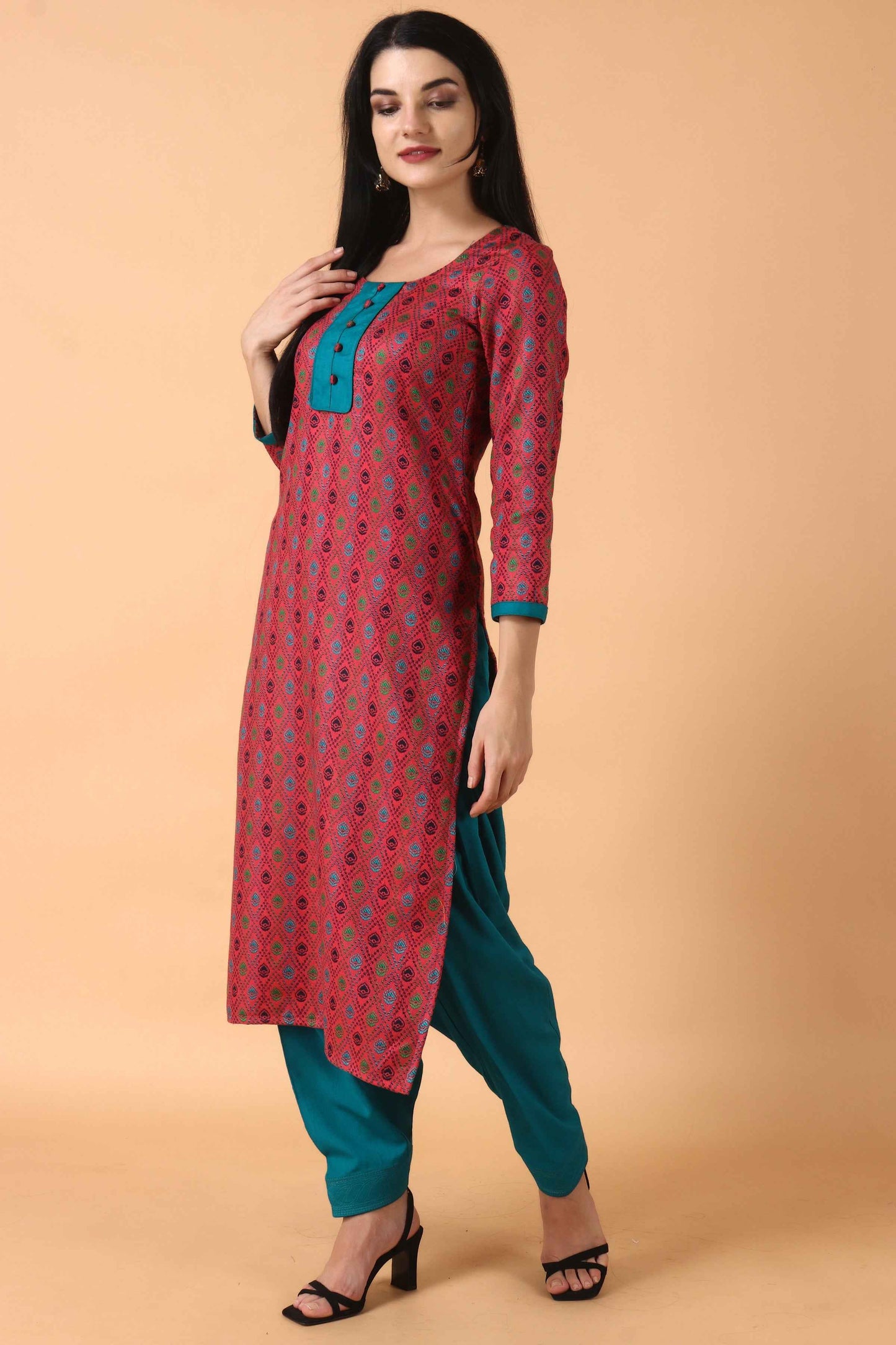 Buy Plus Size ​Fruit Cake Woollen Kurta Set At Apella | Sizes XS to 10 XL | India | Free Delivery | Customized