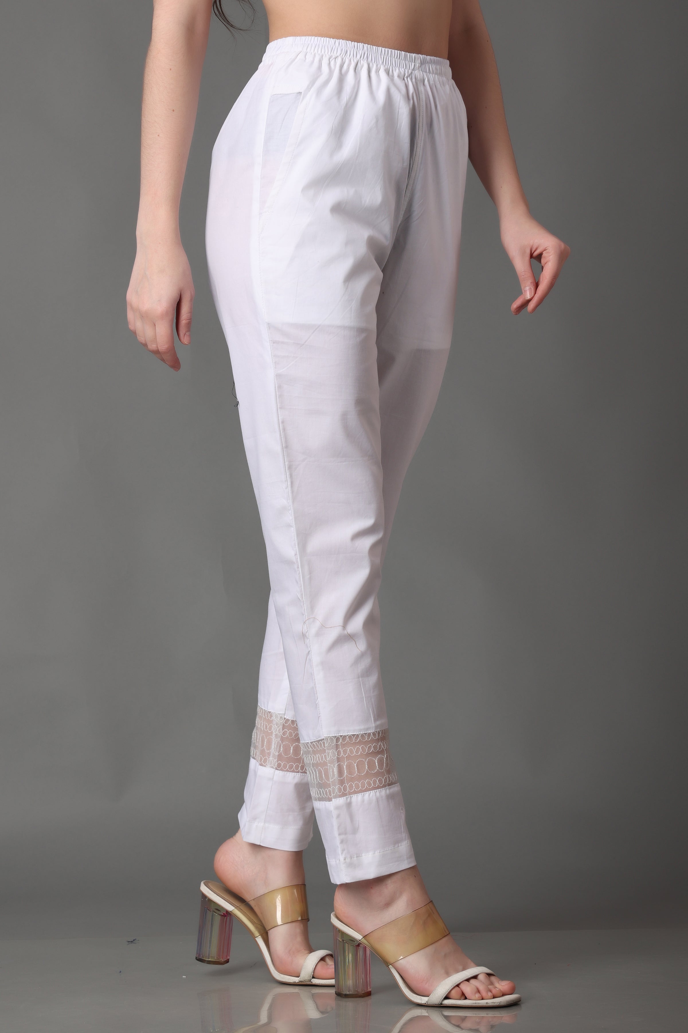 Online Cotton Palazzo Style Ladies Pant With Pocket BP0155