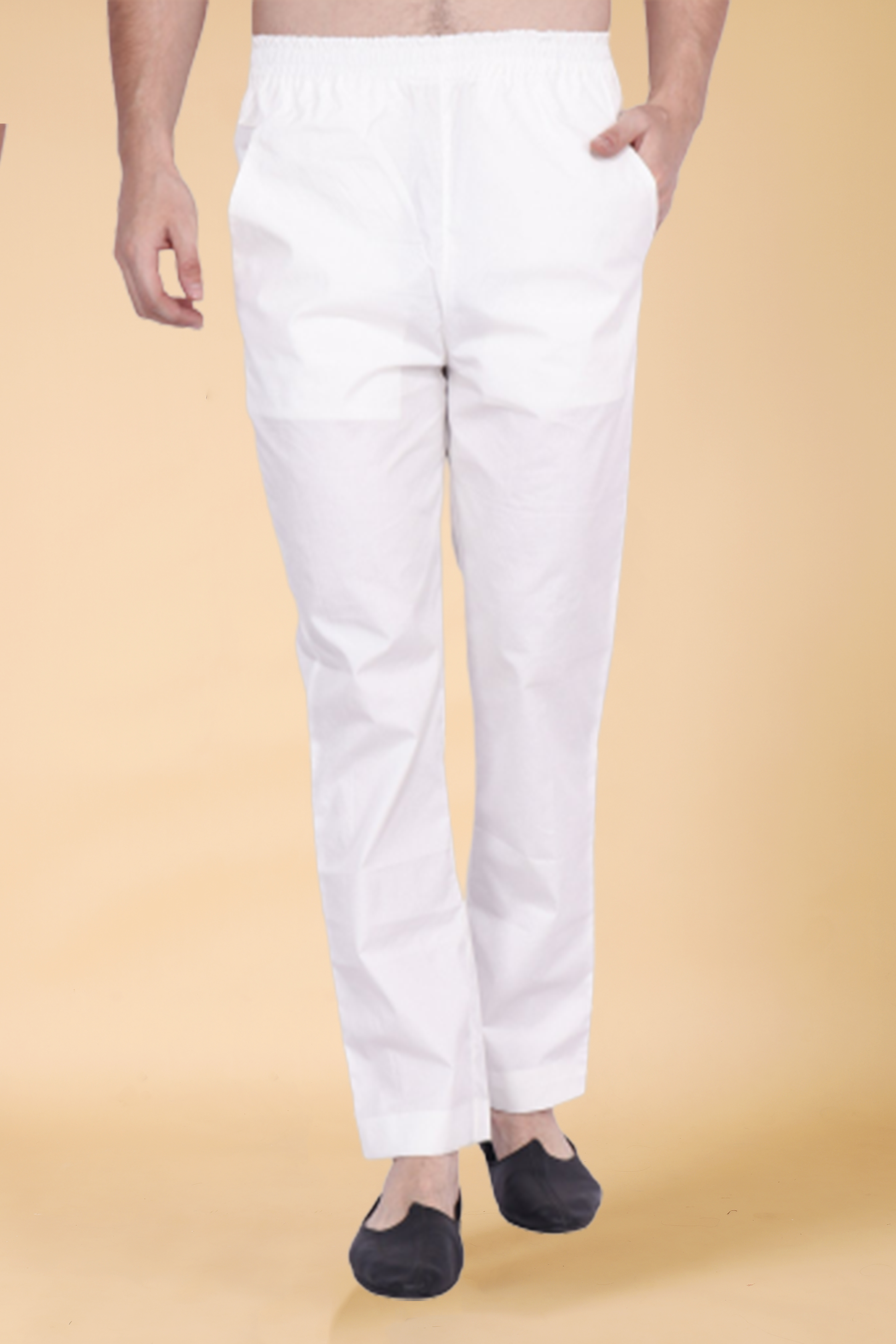 Mens white cotton pajamas sale