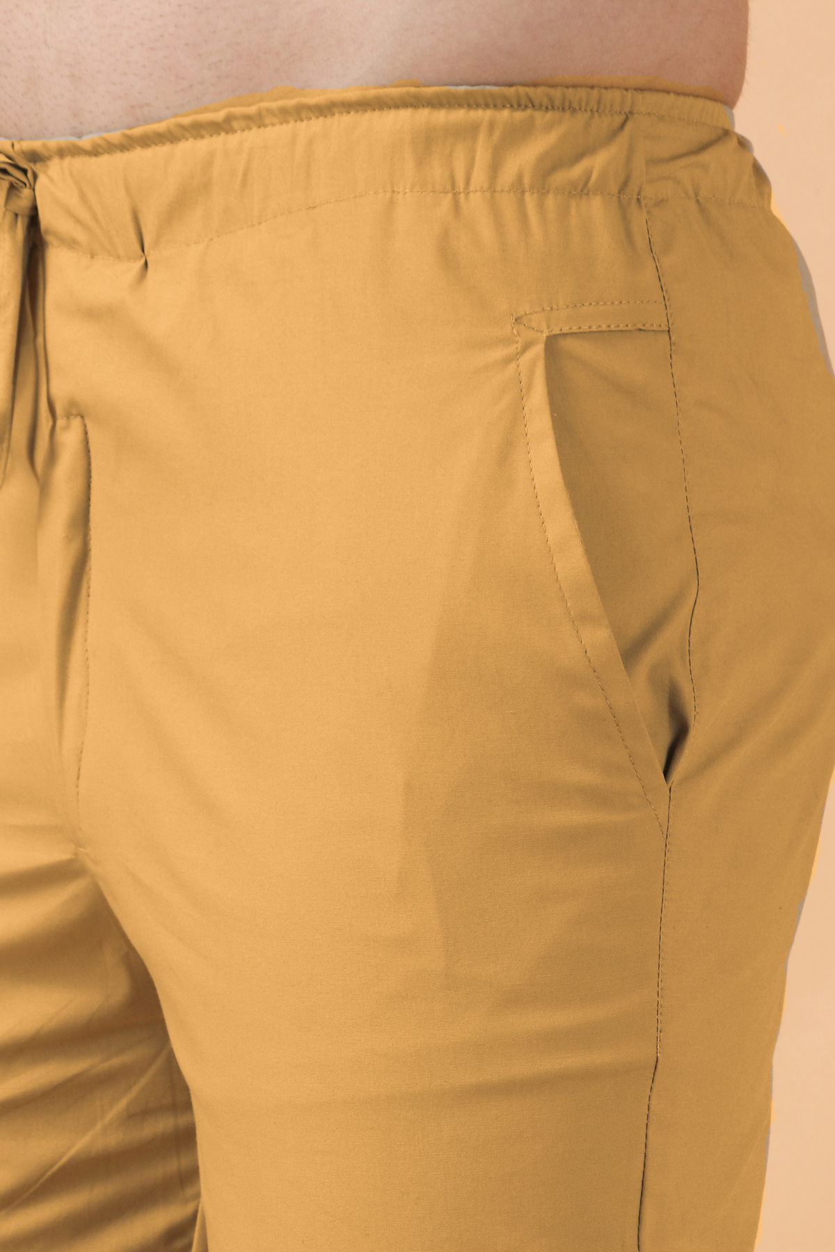Buy Plus Size ​Dark Beige Stretch Cargo At Apella | Sizes XS to 10 XL | India | Free Delivery | Customized