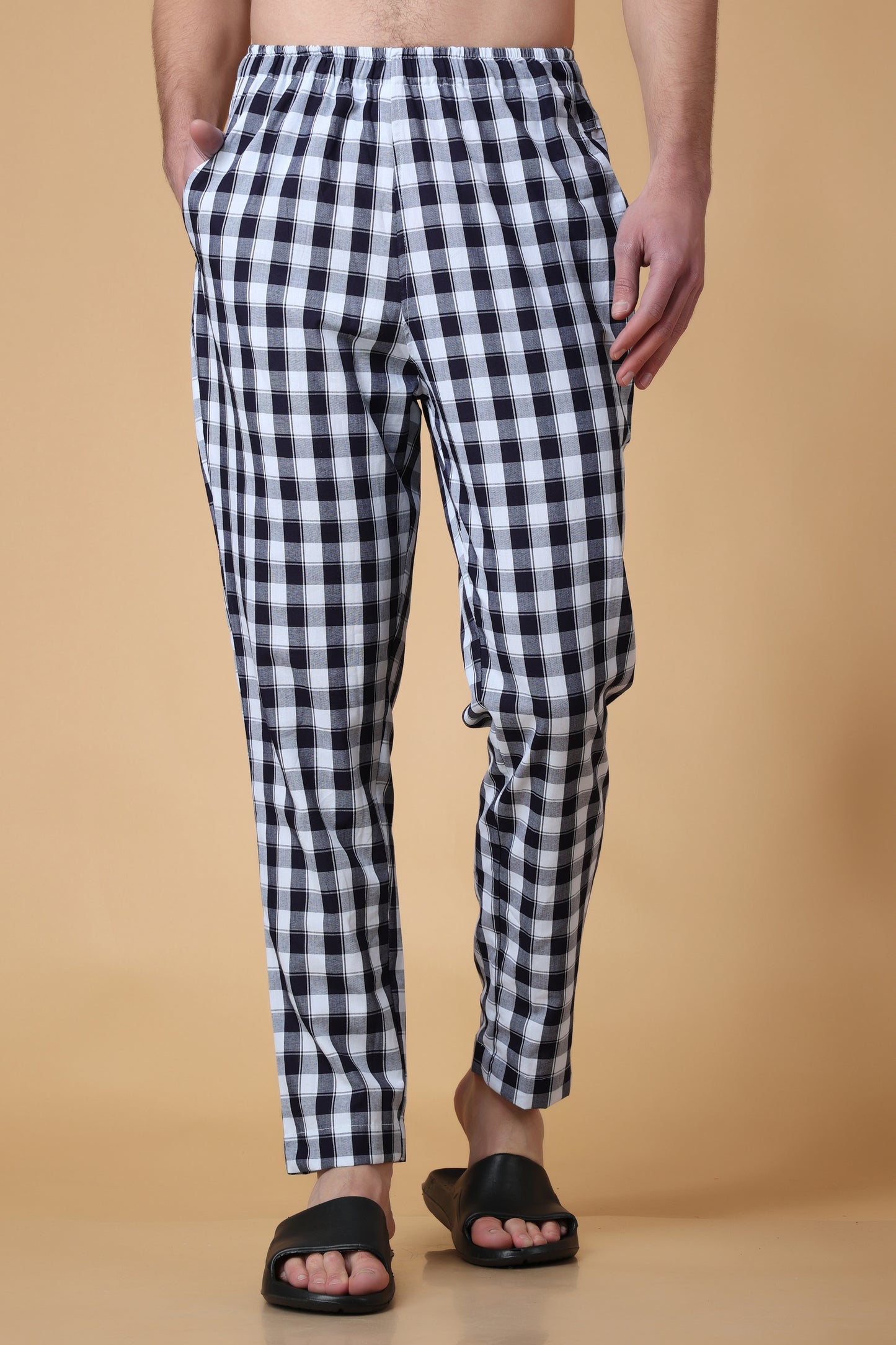 Classic Black Checked Cotton Pajama