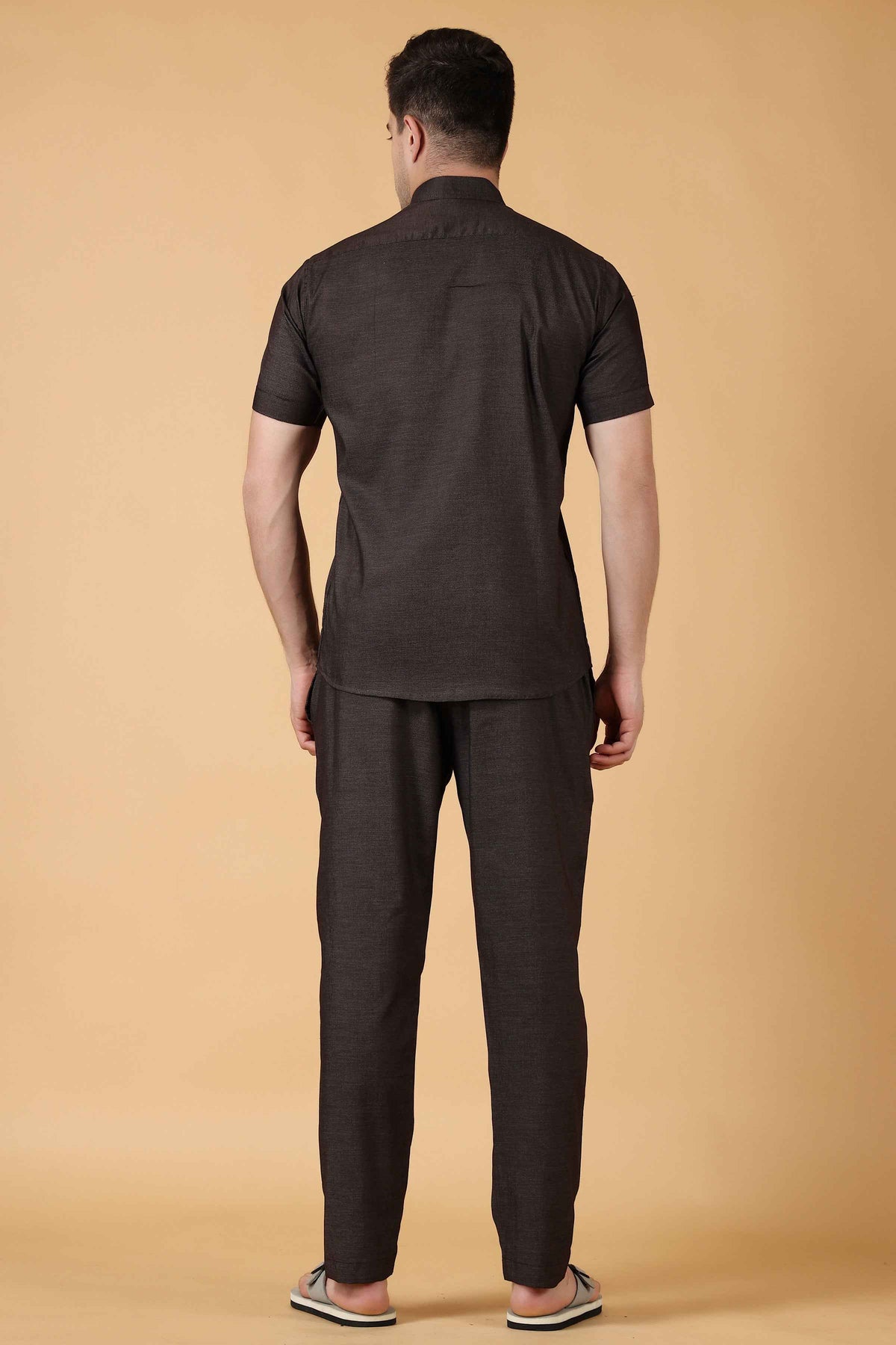 Buy Plus Size ​Smoky Black Lounge Wear Set At Apella | Sizes XS to 10 XL | India | Free Delivery | Customized