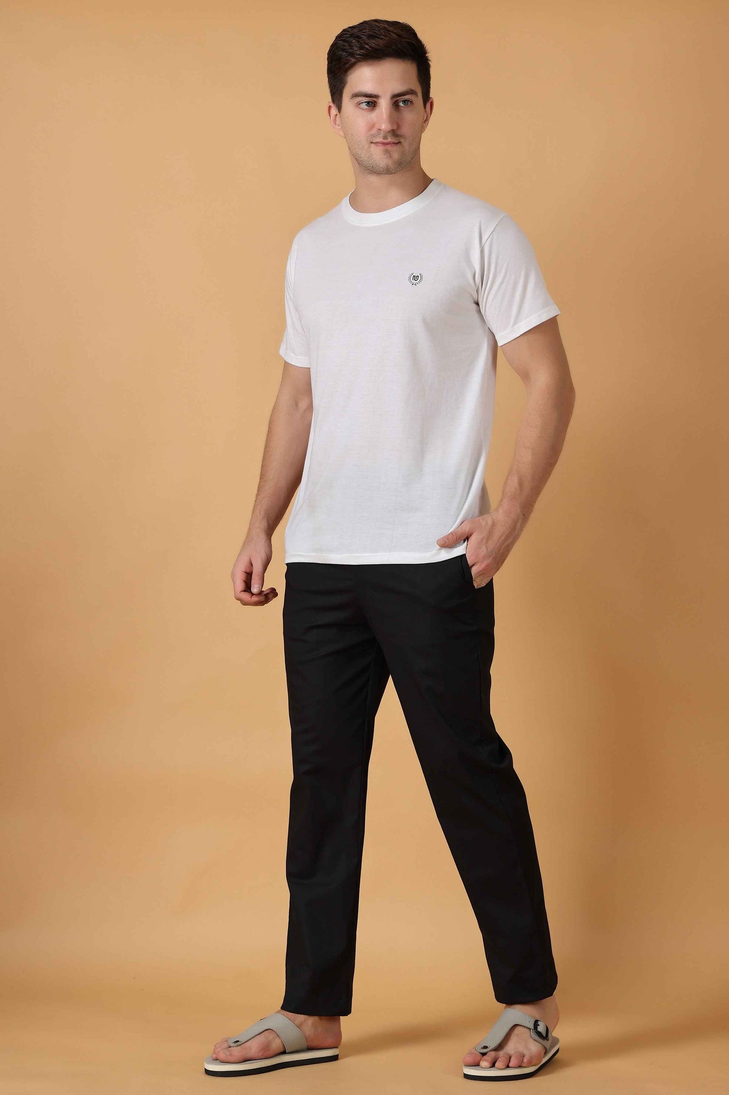 Buy Plus Size ​Black Cotton Pant Pajama At Apella | Sizes XS to 10 XL | India | Free Delivery | Customized