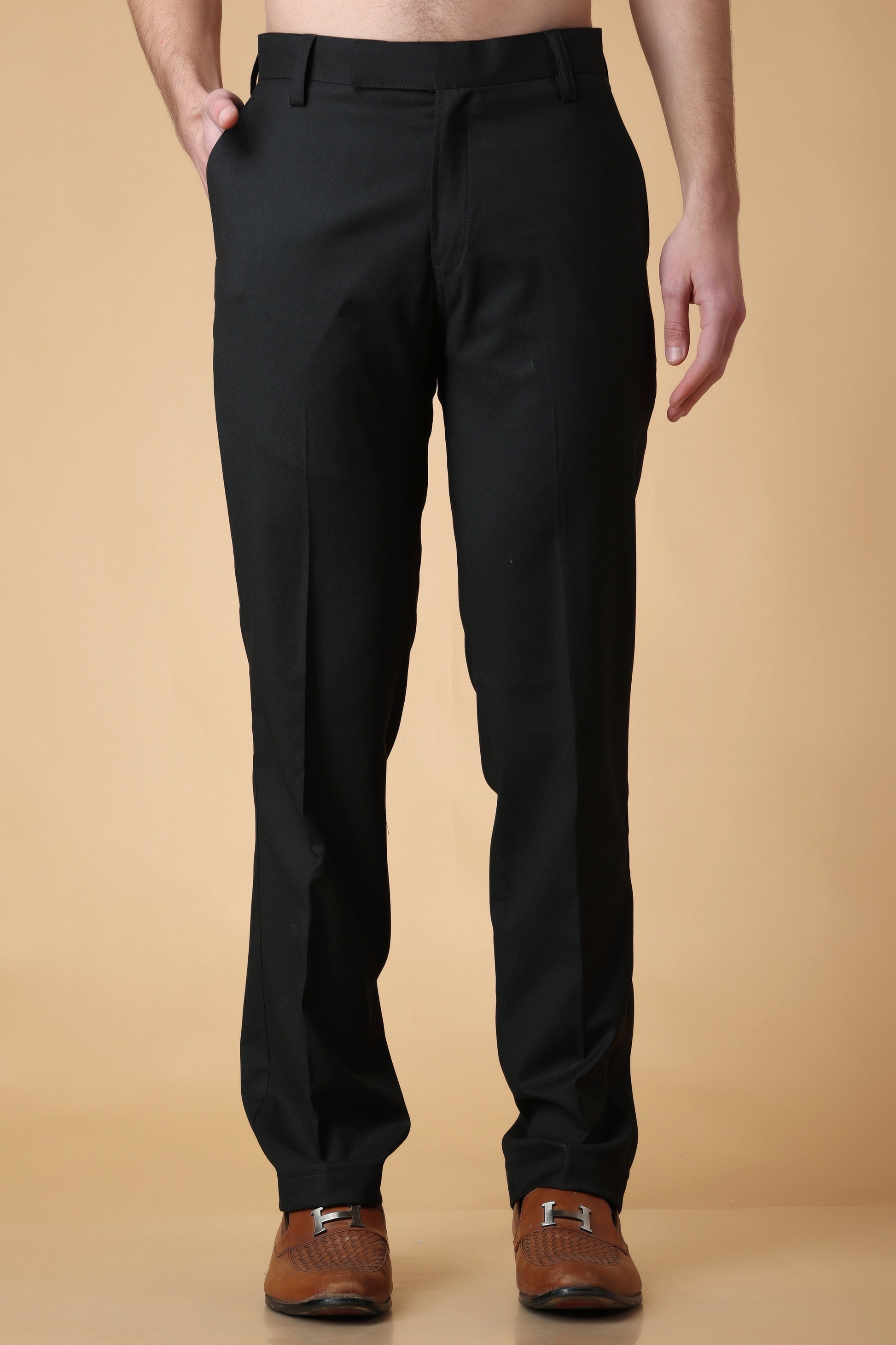 Buy Black Formal Trousers & Formal Trousers For Mens - Apella
