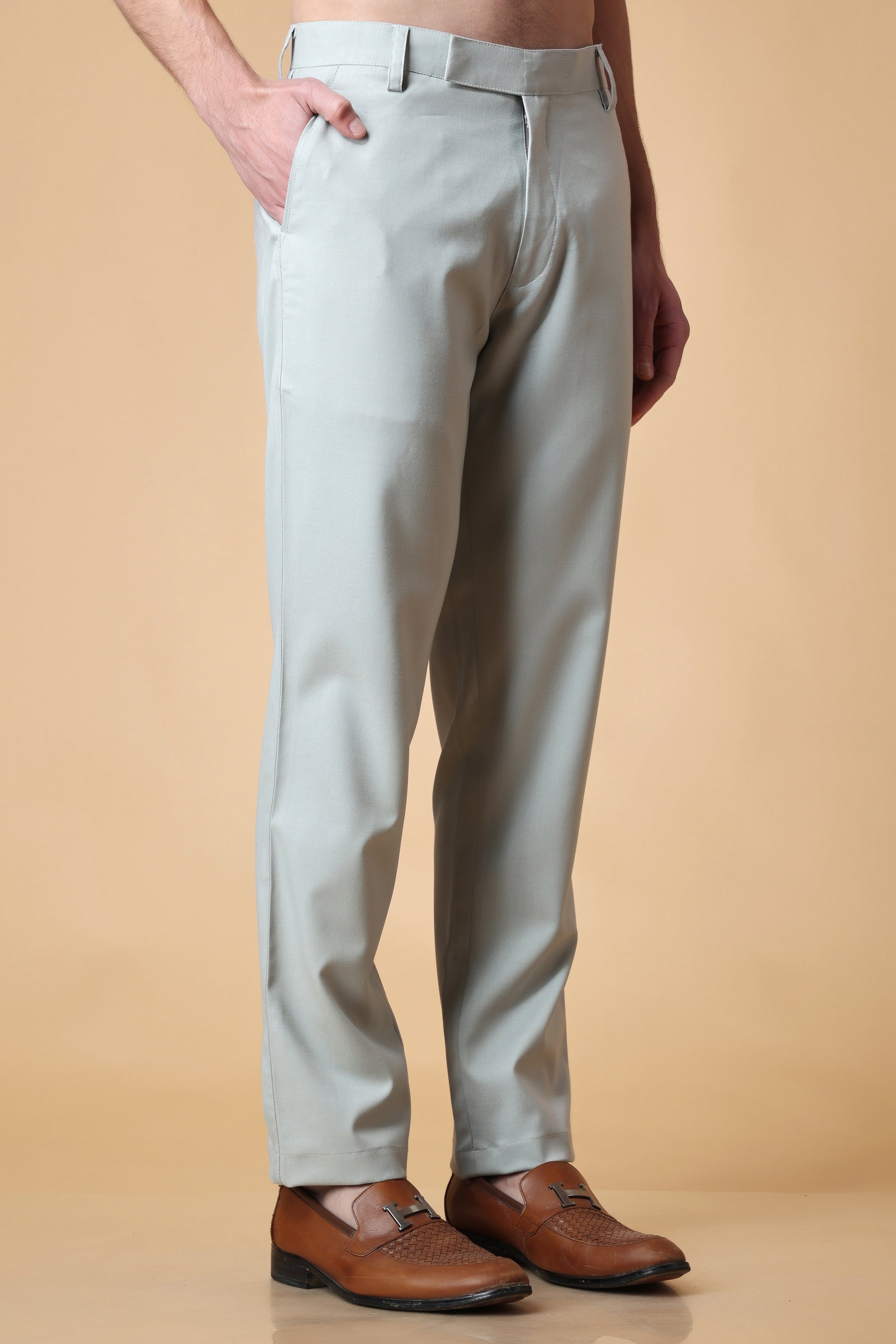 aLL Plus Size Mens Straight Formal Trousers