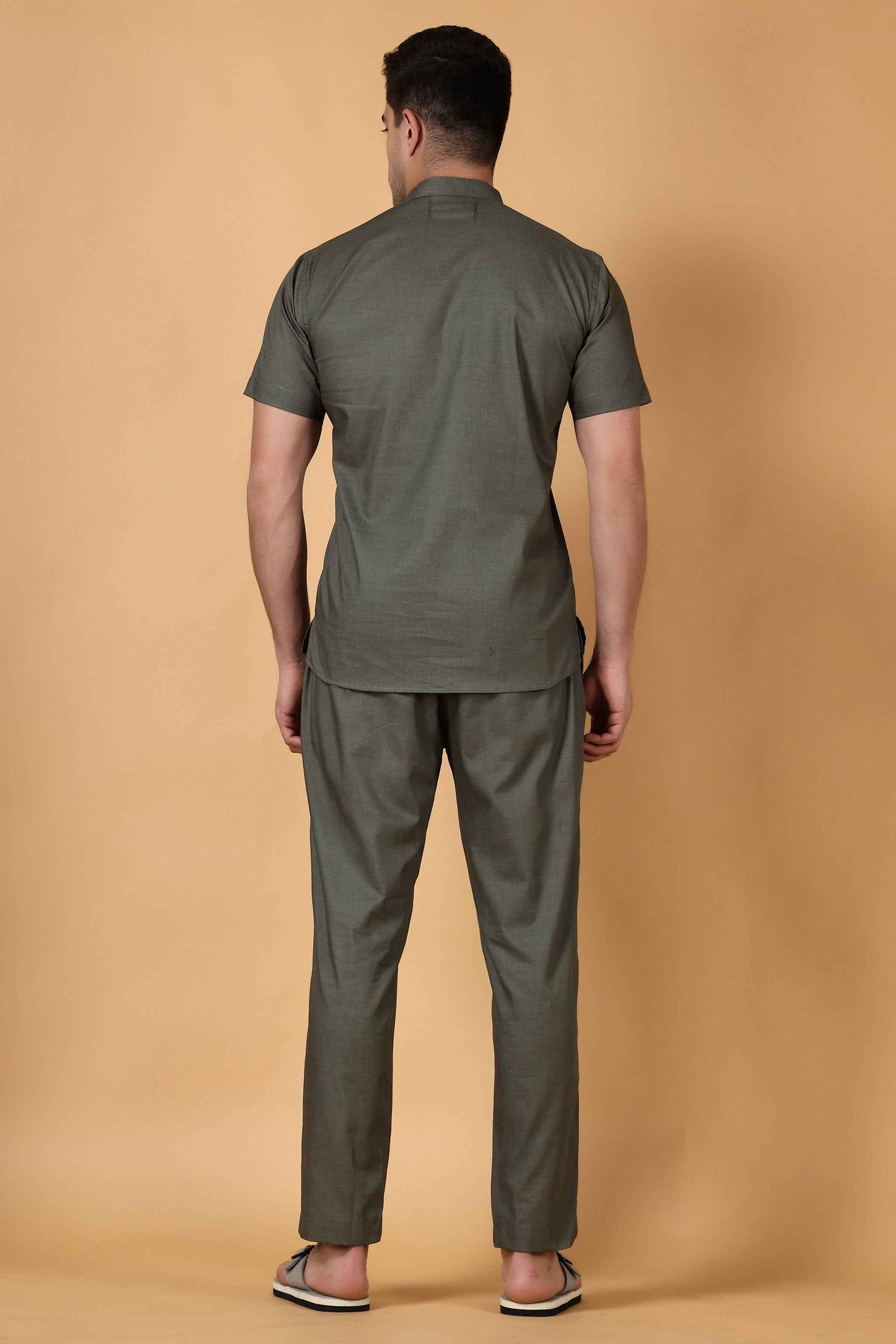 Buy Plus Size ​Misty Green Lounge Wear Set At Apella | Sizes XS to 10 XL | India | Free Delivery | Customized