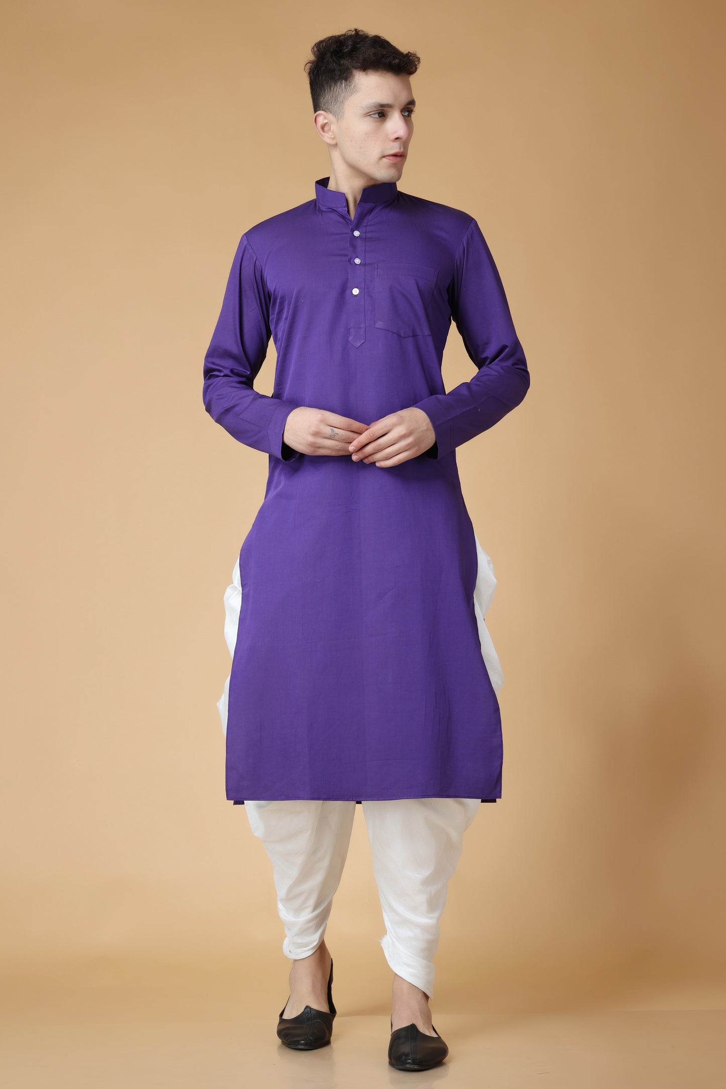 Iconic Indigo Cotton Salwar Suit
