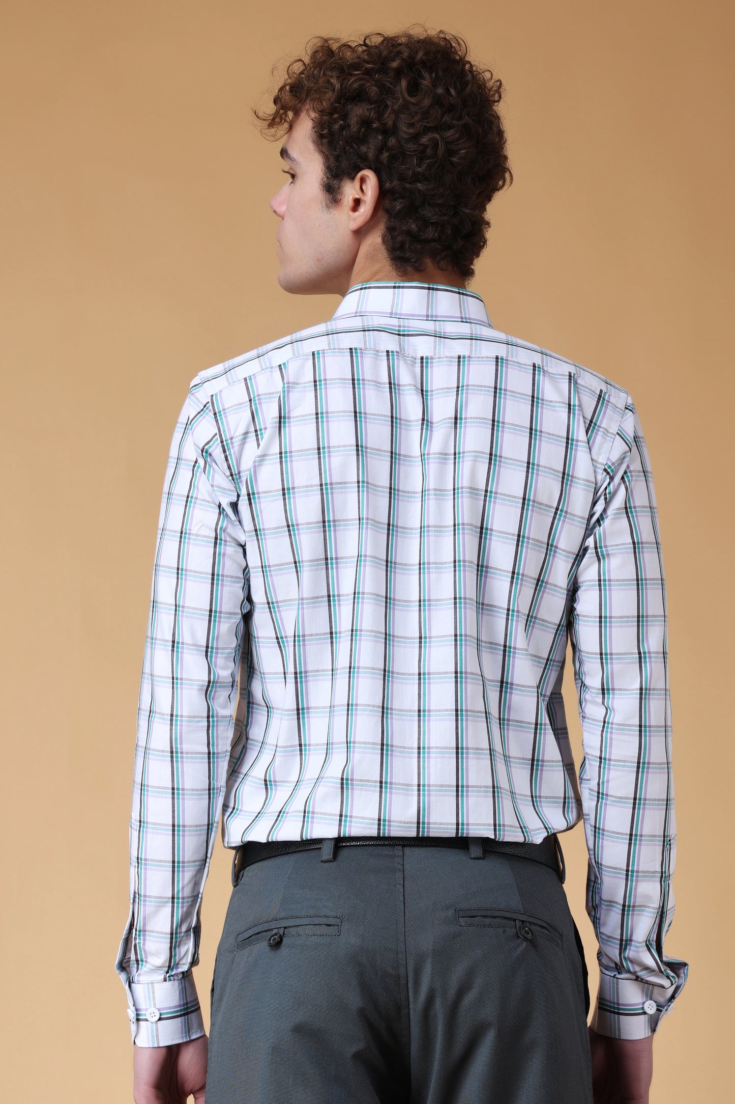 Men's Plus Size Alpine Checked Cotton Shirt