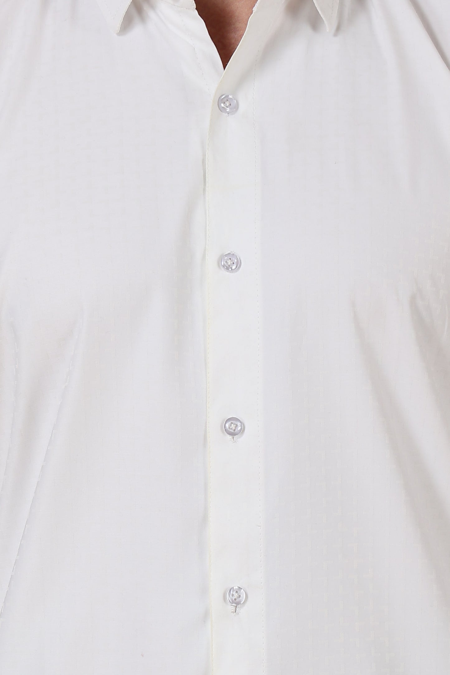 Regular White Cotton Shirt