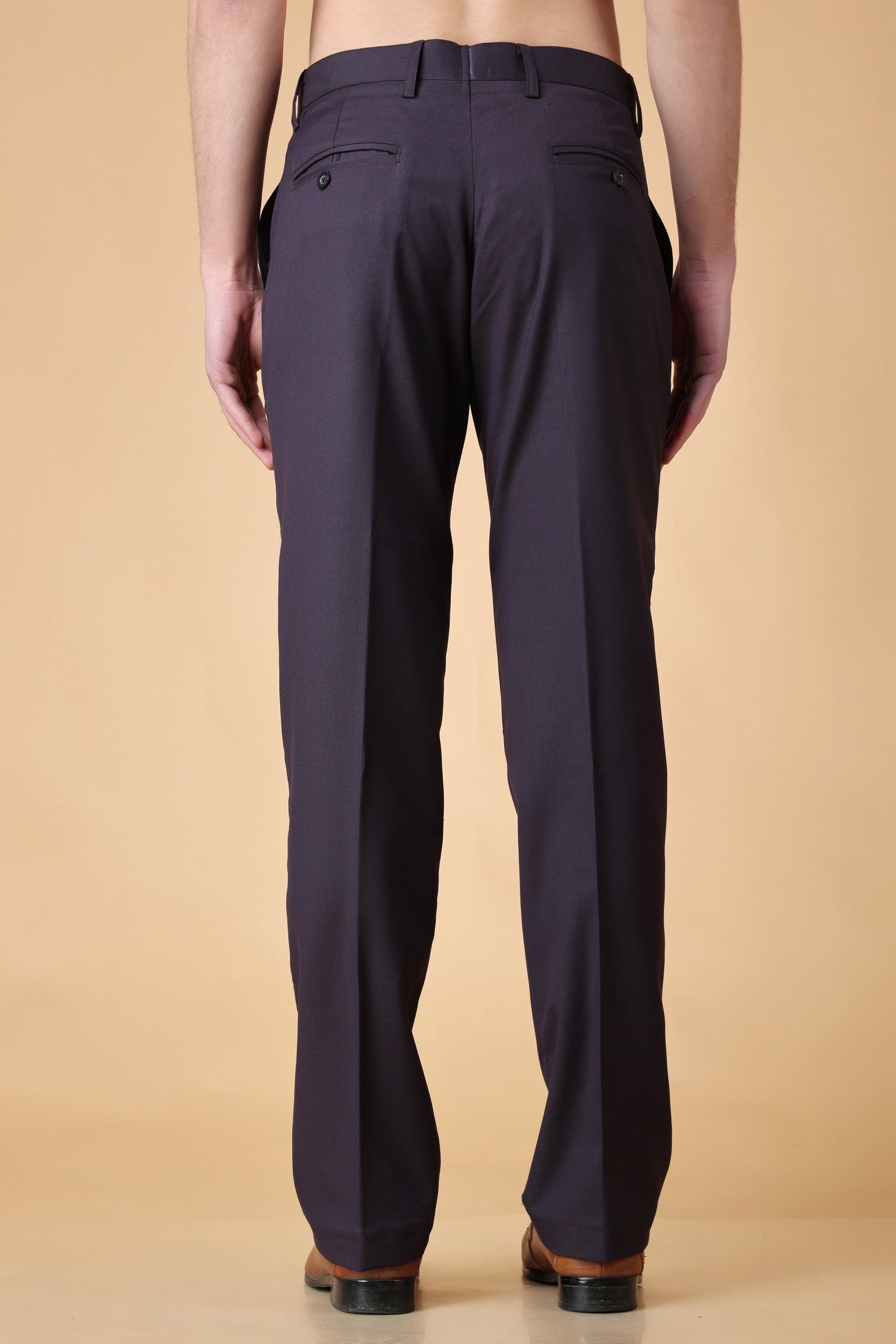 Men's Plus Size Country Wine Formal Trousers
