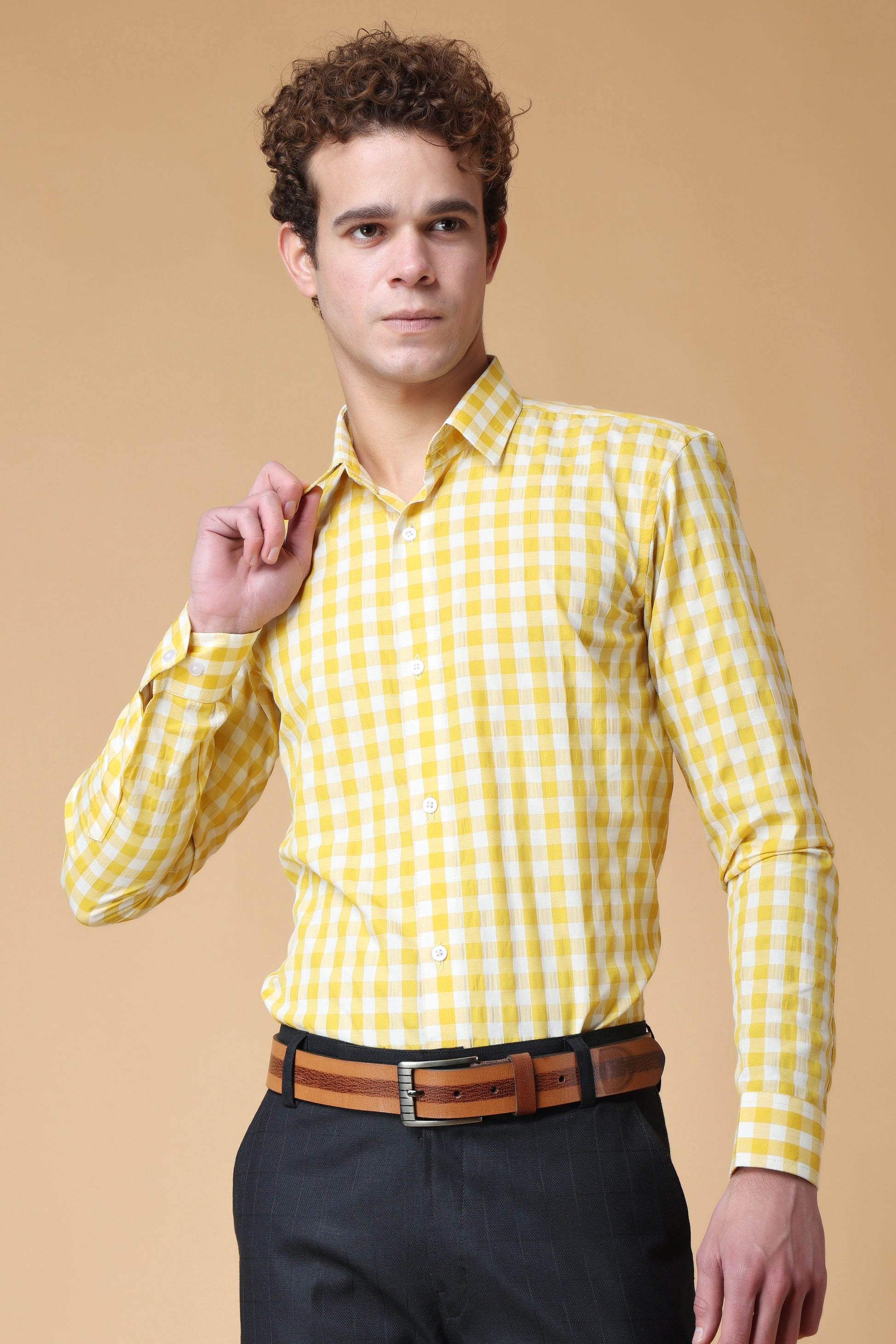 Yellow Long Shirts For Men