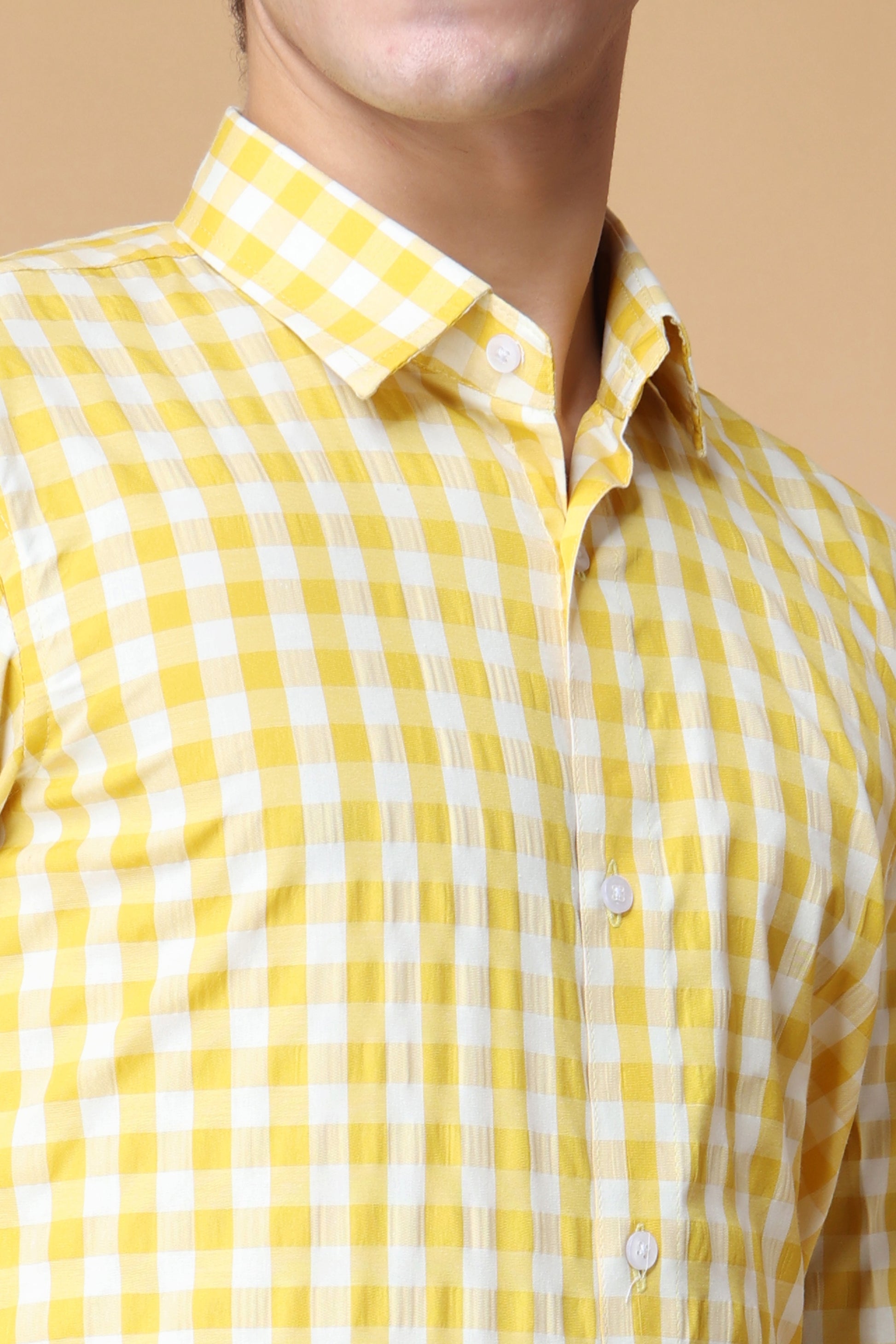 Men's Plus Size Quick Glance Yellow Shirt
