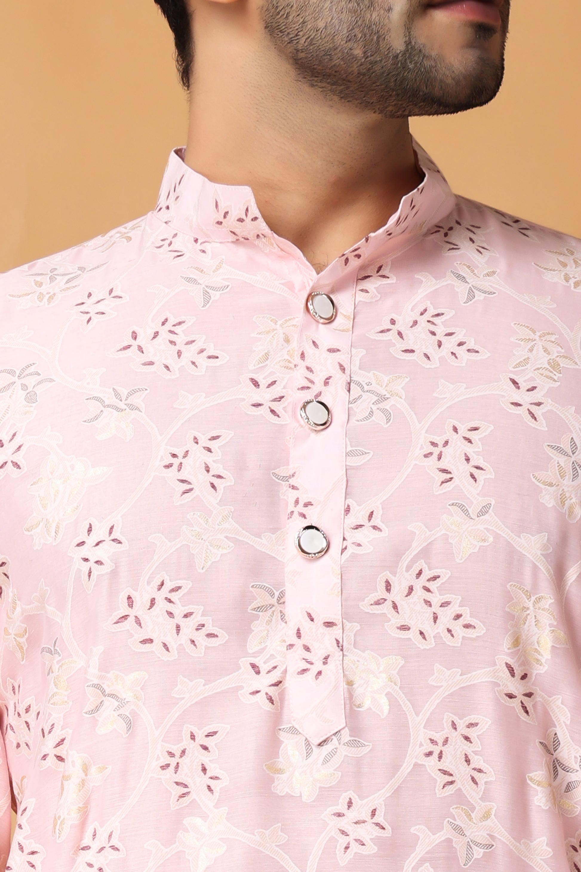 Pink Printed Kurta Pajama