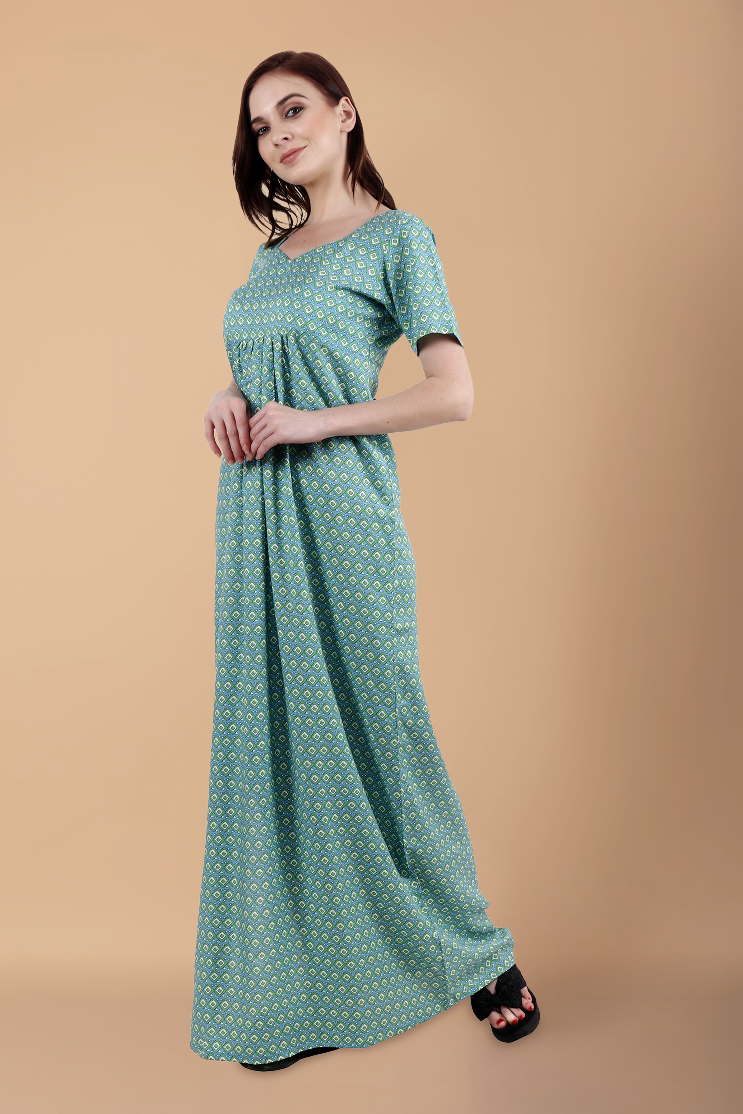 Maternity & Nursing Short Sleeve Dress - Burgundy | Seraphine