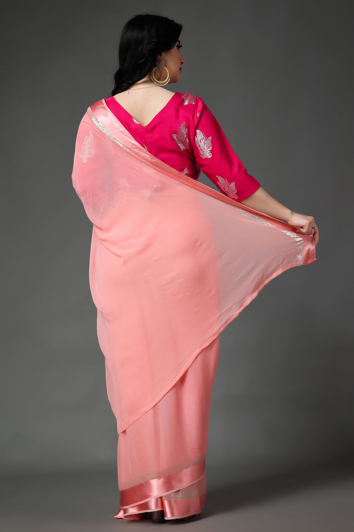 Modish Magenta Silk Blouse
