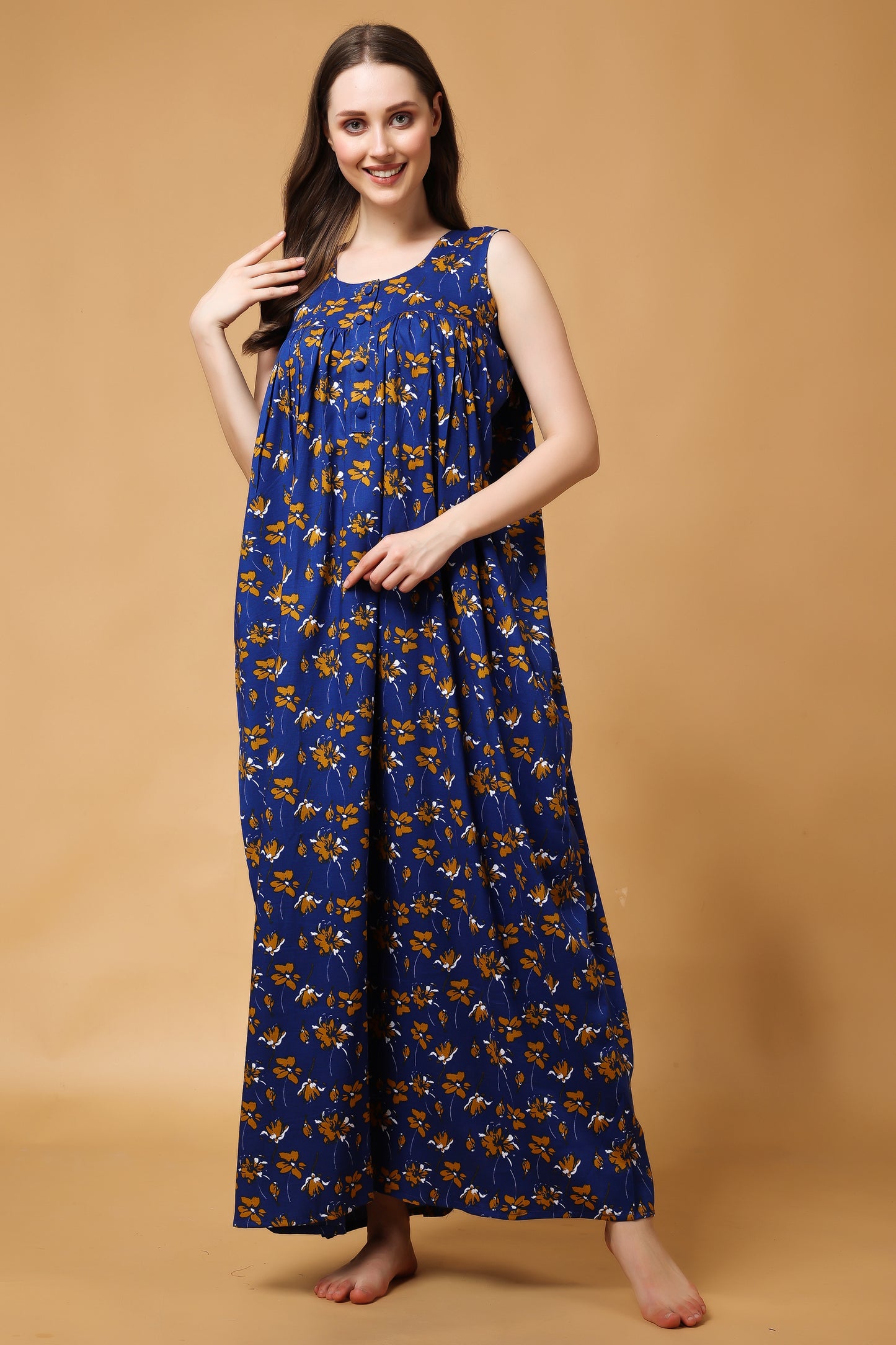 Floral Oasis Cotton Night Gown