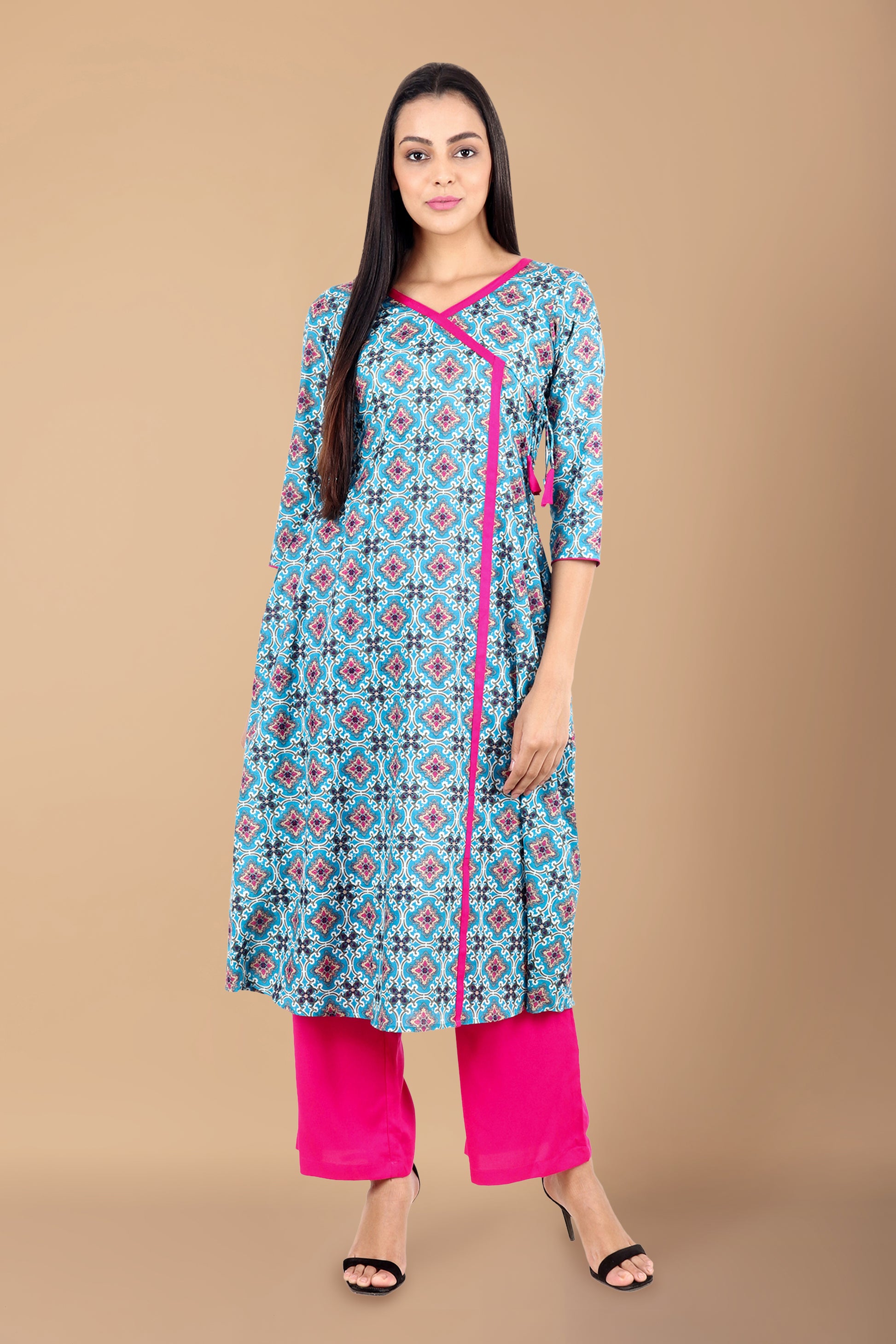 Women Plus Size  Blue kurta set | Apella