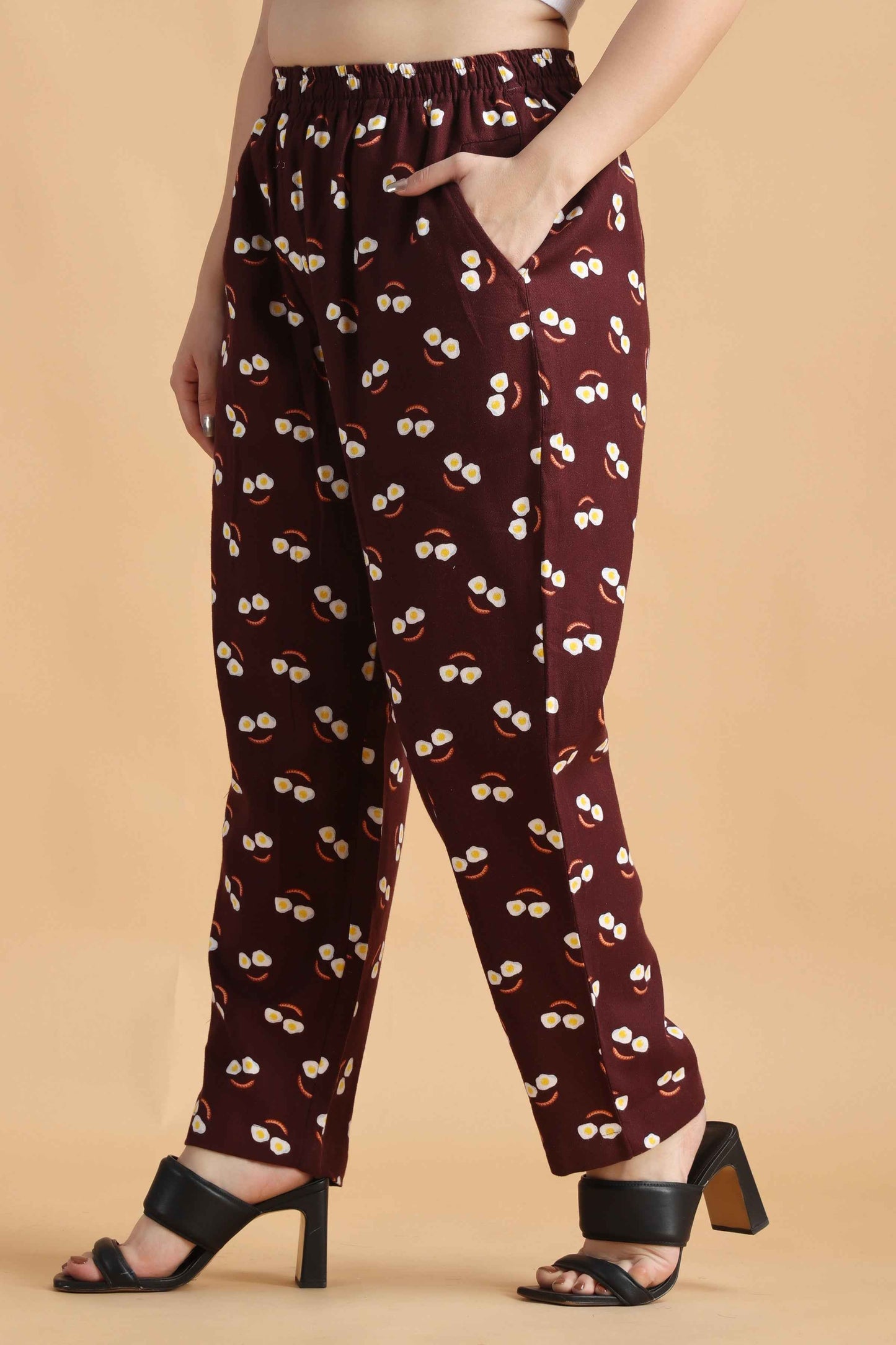 Buy Plus Size ​Sugar Cane Printed Woollen Pajama At Apella | Sizes XS to 10 XL | India | Free Delivery | Customized