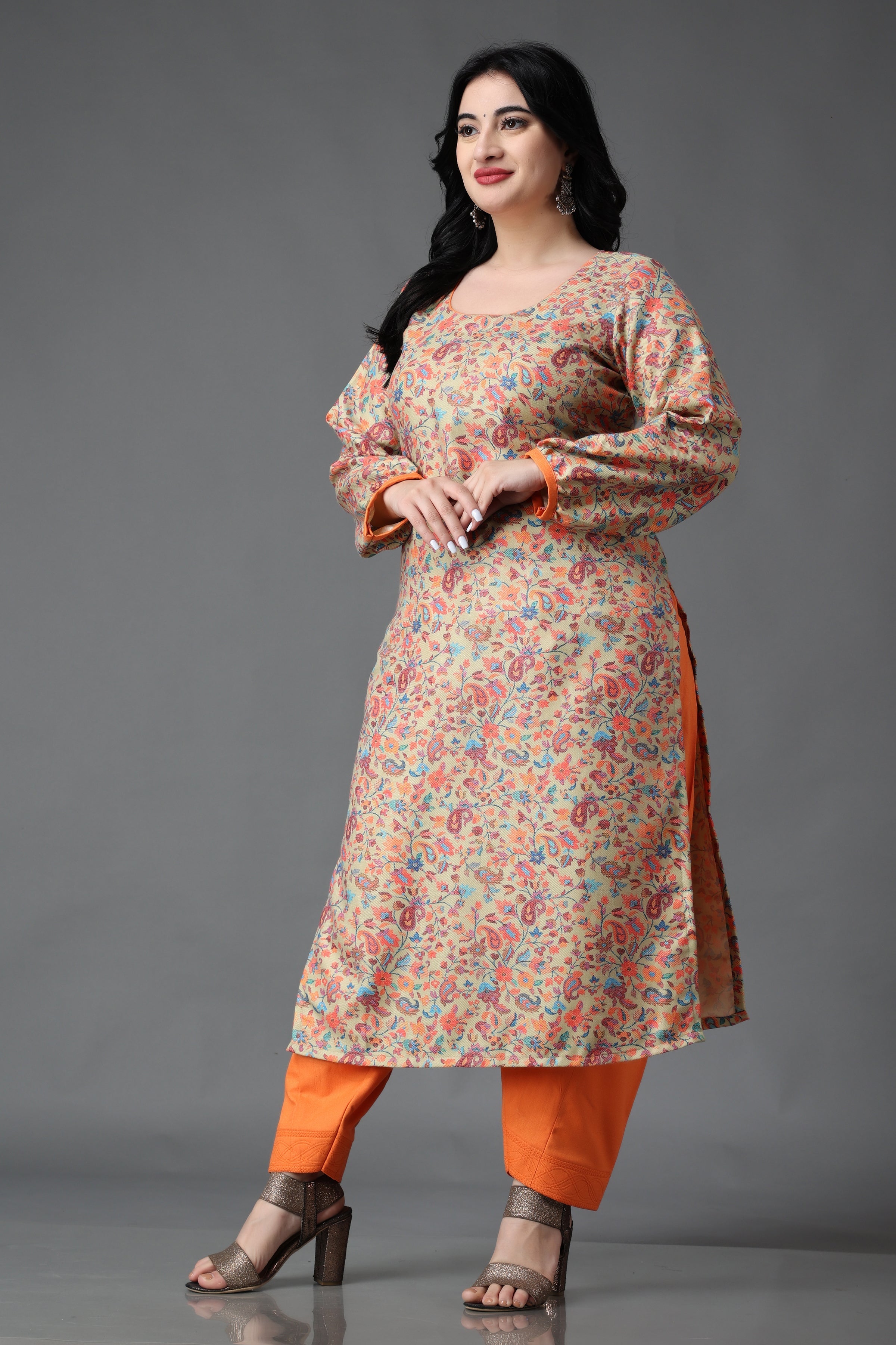 Premium Velvet Blue Salwar Kameez Readymade Winter Kurtis For Women 3 Piece  Suit | eBay