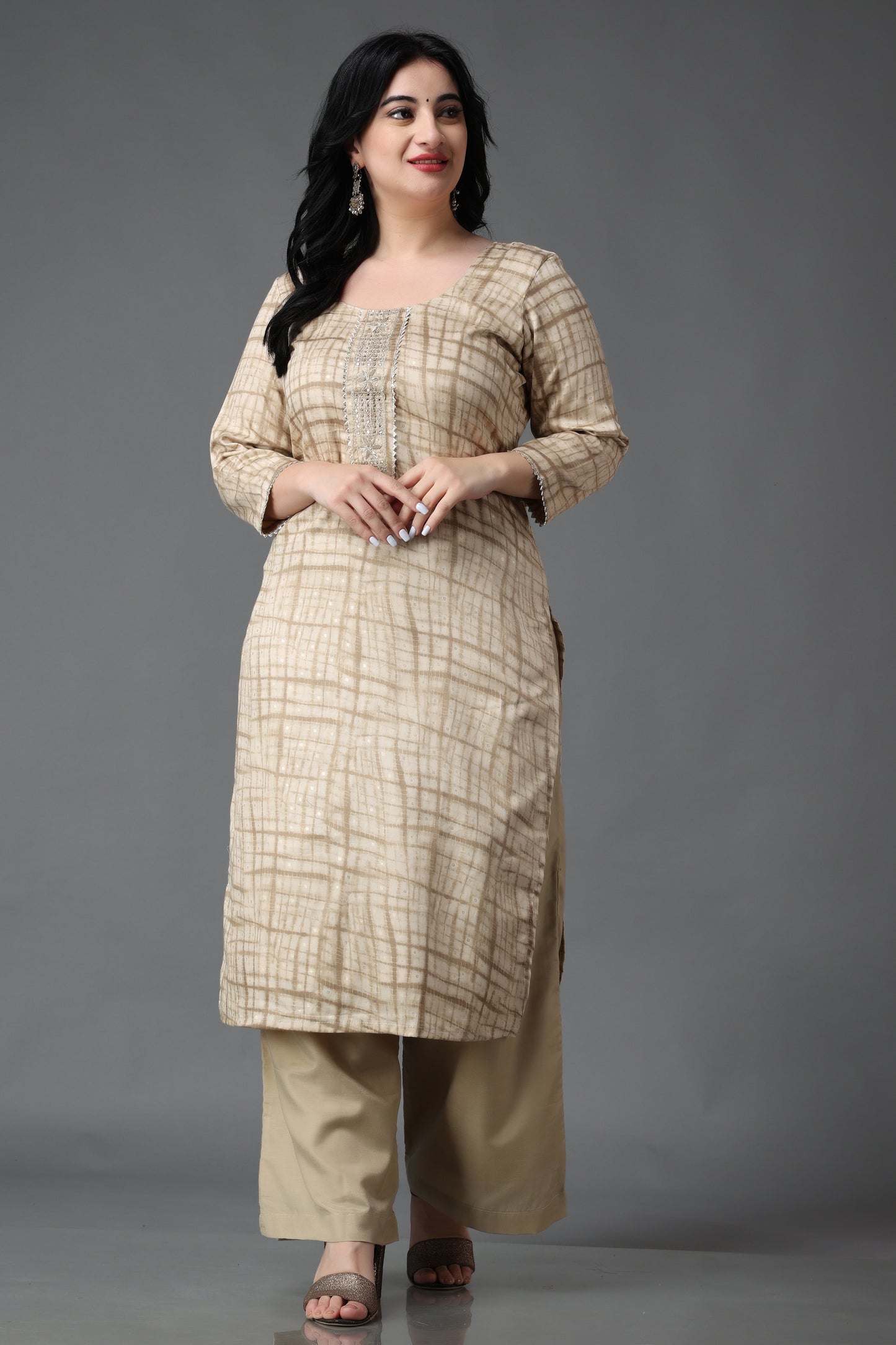 Life's Melody Modal Suit With Handwork