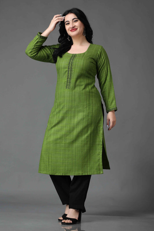 Buy Plus Size ​Wild Flower Woollen Kurta At Apella | Sizes XS to 10 XL | India | Free Delivery | Customized