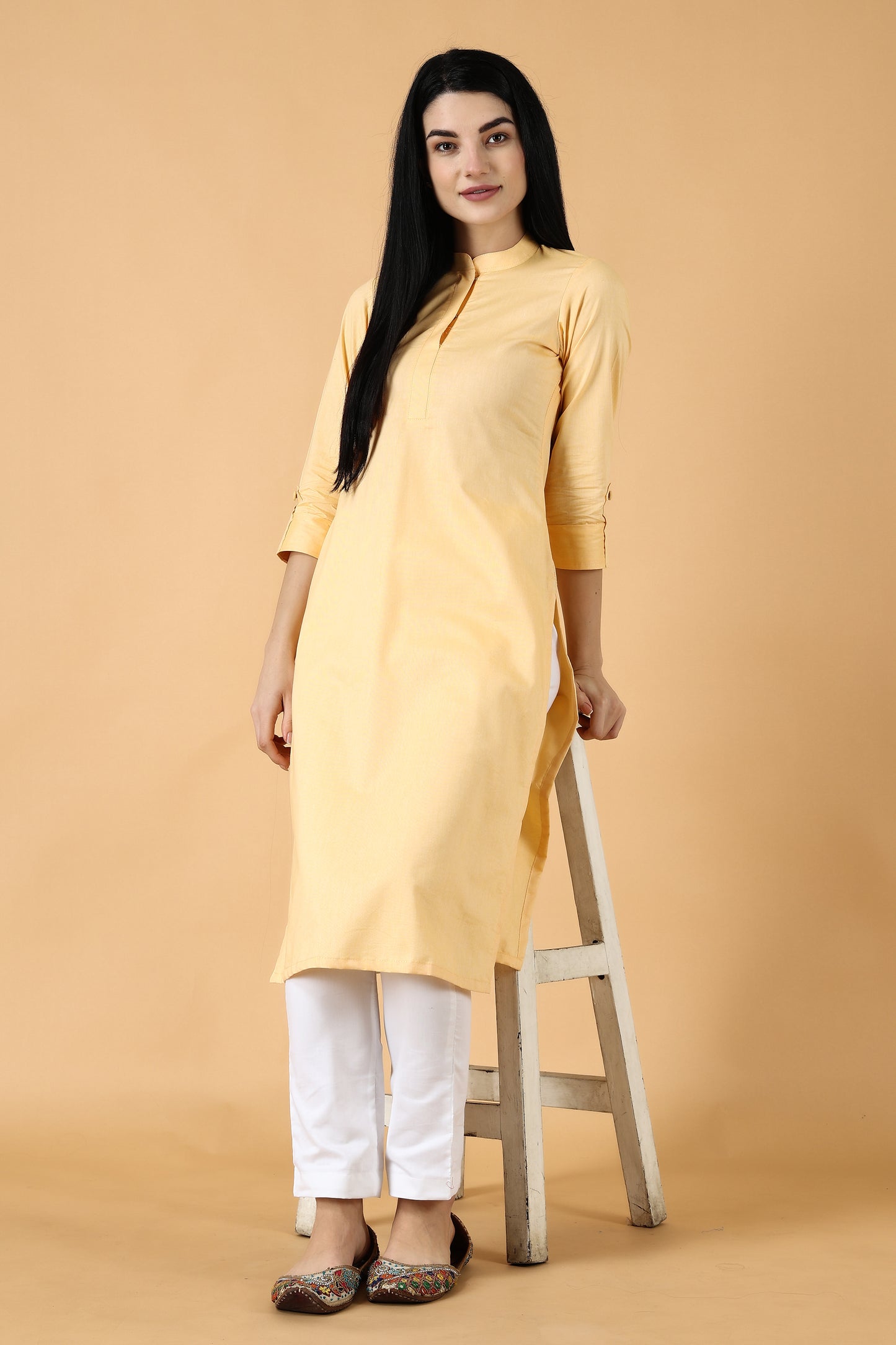Women's Plus Size Lemon Kurta Pajama | Apella