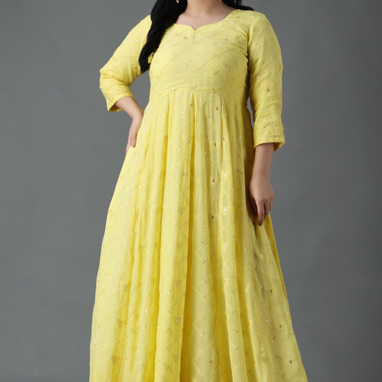 Plus Size Anarkali Dress 