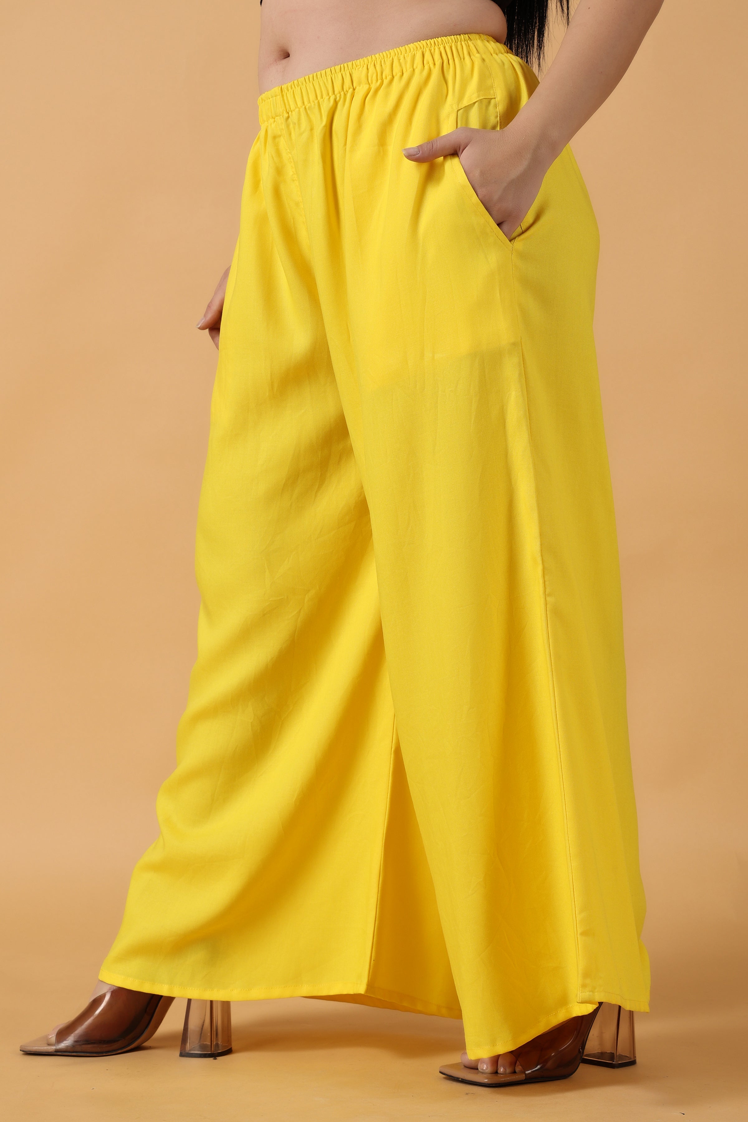 Buy CULTCODE Women Mustard Rayon Palazzo Online at Best Prices in India   JioMart