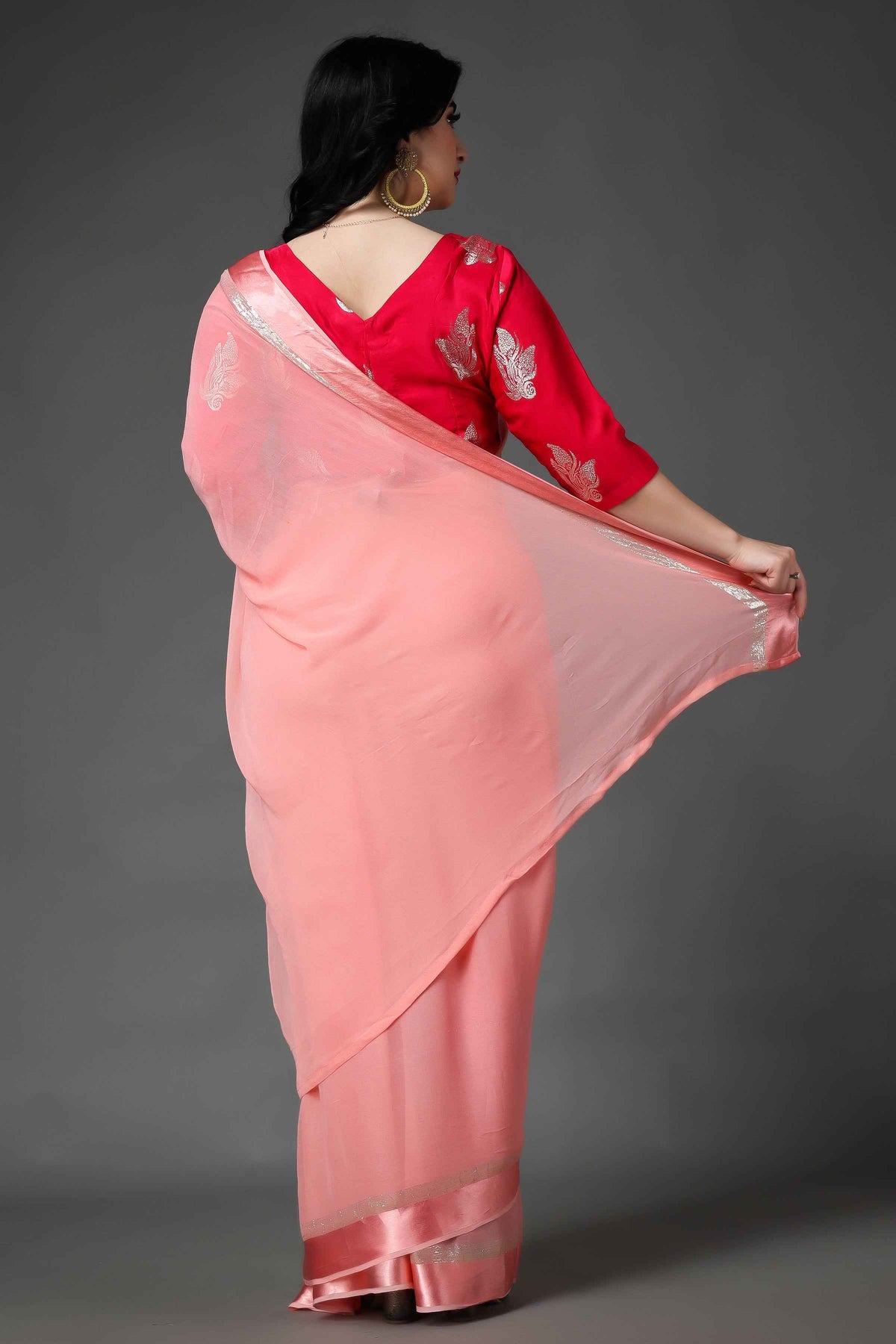 Buy Plus Size ​Modish Magenta Silk Blouse At Apella | Sizes XS to 10 XL | India | Free Delivery | Customized
